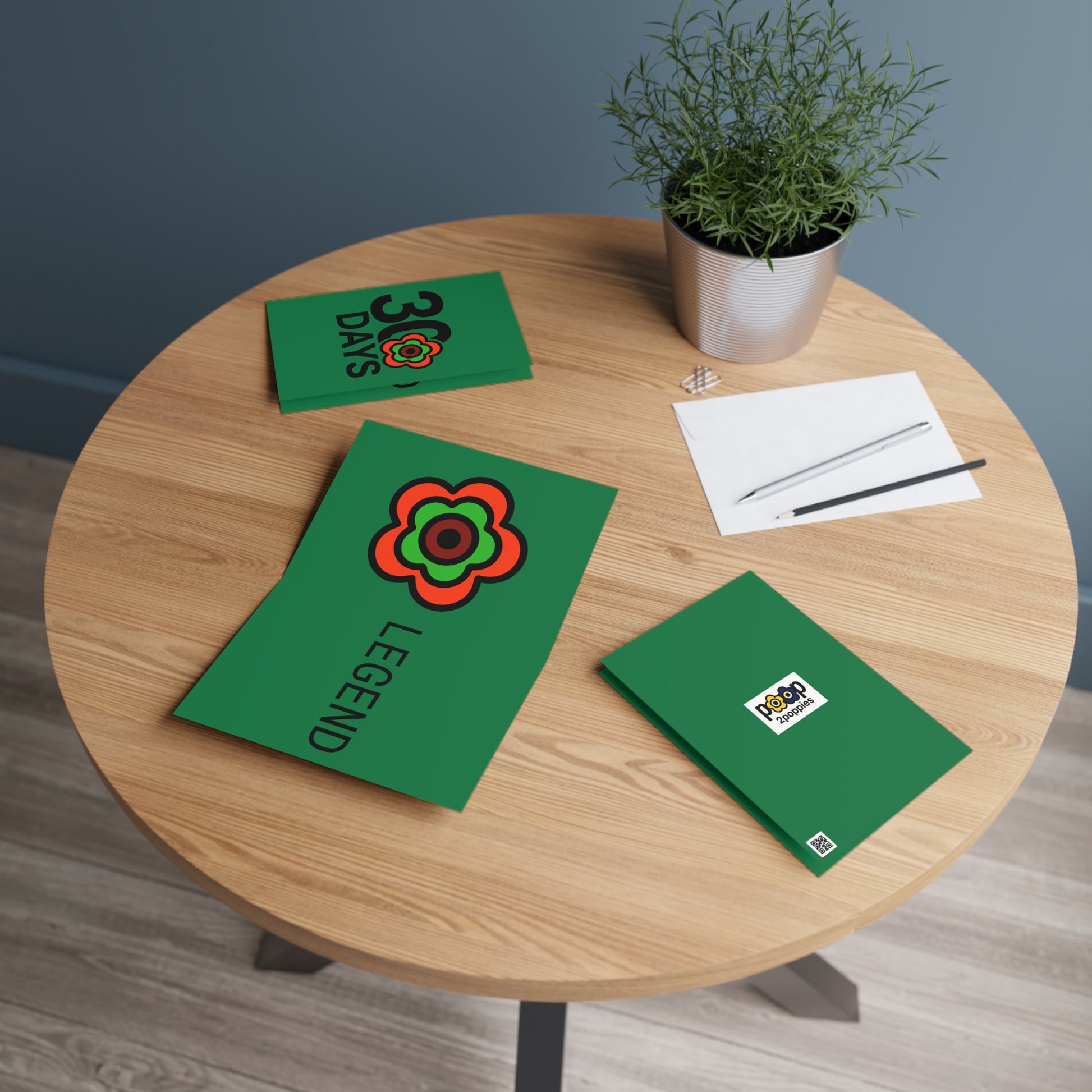 P🌺🌺P2Poppies 30 Days Milestone Greeting Card