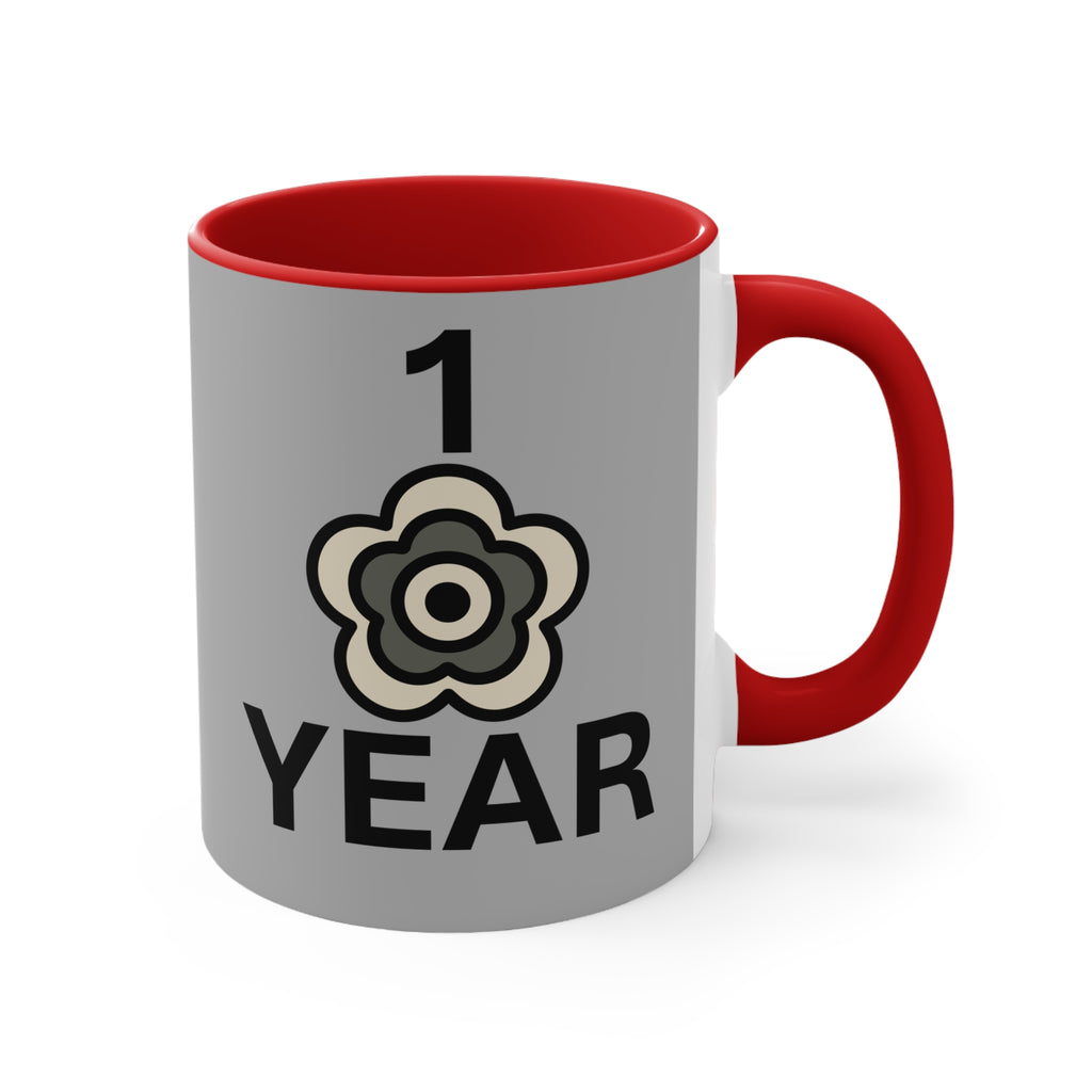 P🌺🌺P2Poppies 1 Year – Motivational Recovery Mug