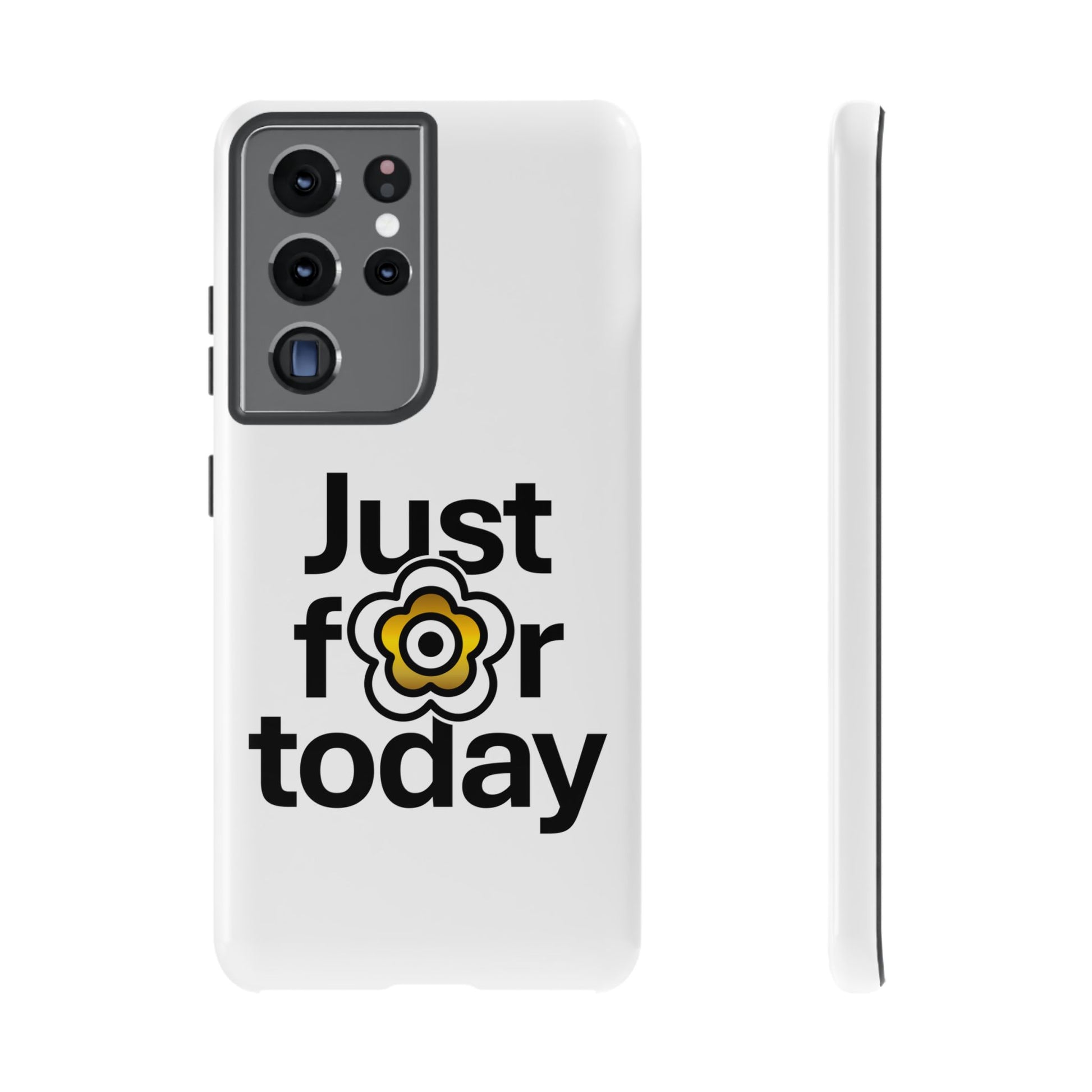 P🌺🌺P2Poppies Just for Today Samsung Phone Case – Inspirational Recovery Protection