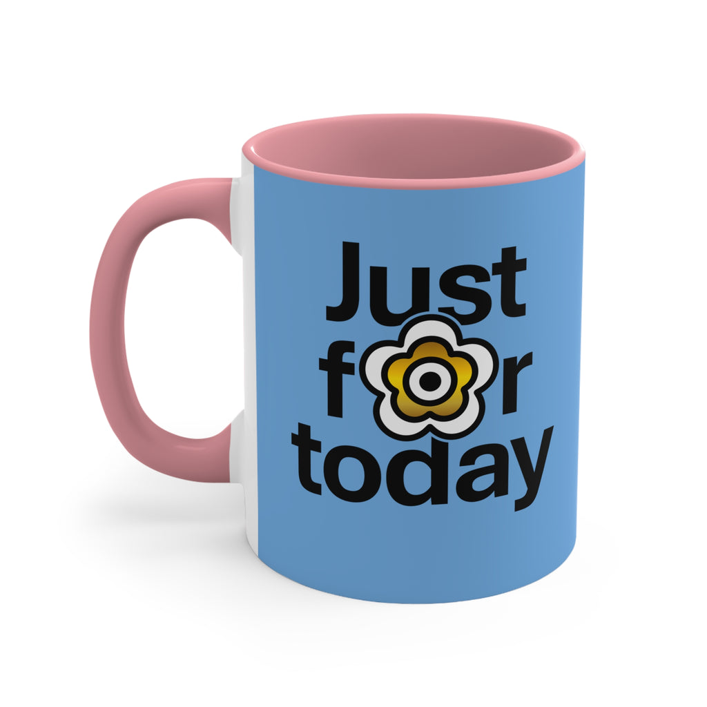 P🌺🌺P2Poppies Just for Today – Motivational Recovery Mug