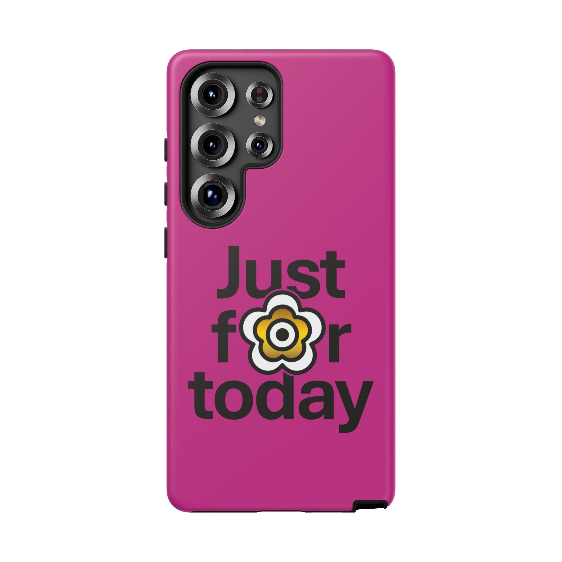 P🌺🌺P2Poppies Just for Today Samsung Phone Case – Inspirational Recovery Protection