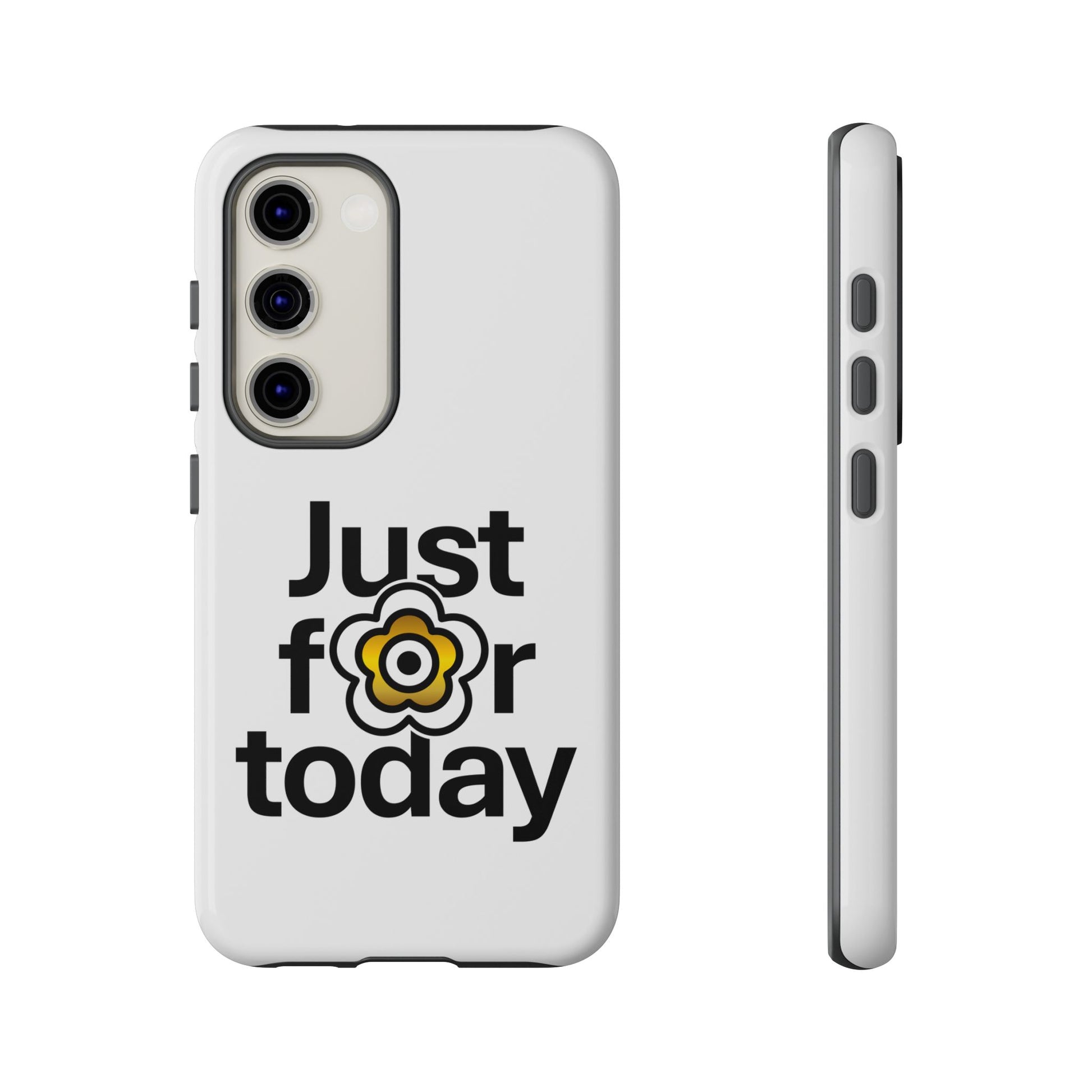 P🌺🌺P2Poppies Just for Today Samsung Phone Case – Inspirational Recovery Protection