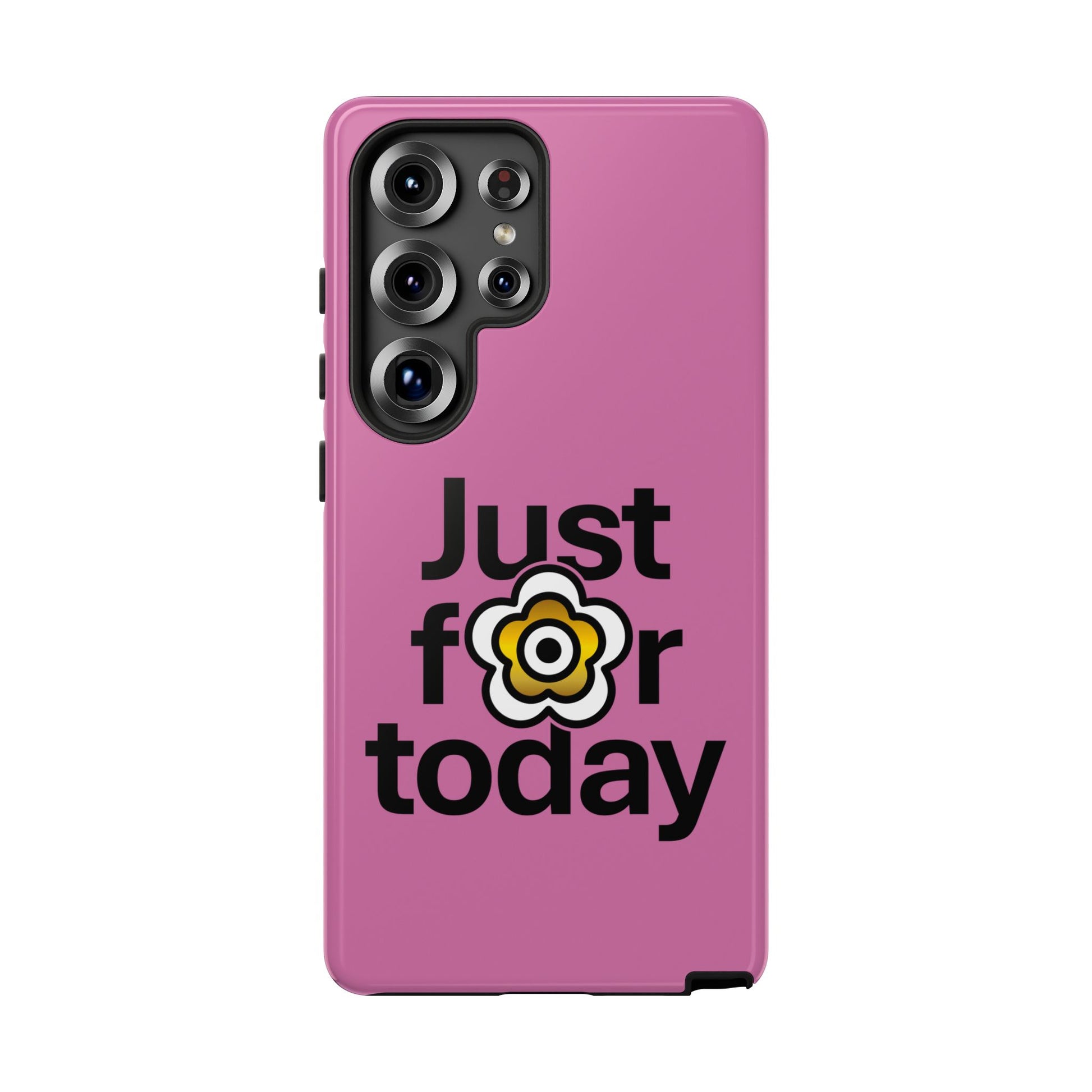 P🌺🌺P2Poppies Just for Today Samsung Phone Case – Inspirational Recovery Protection