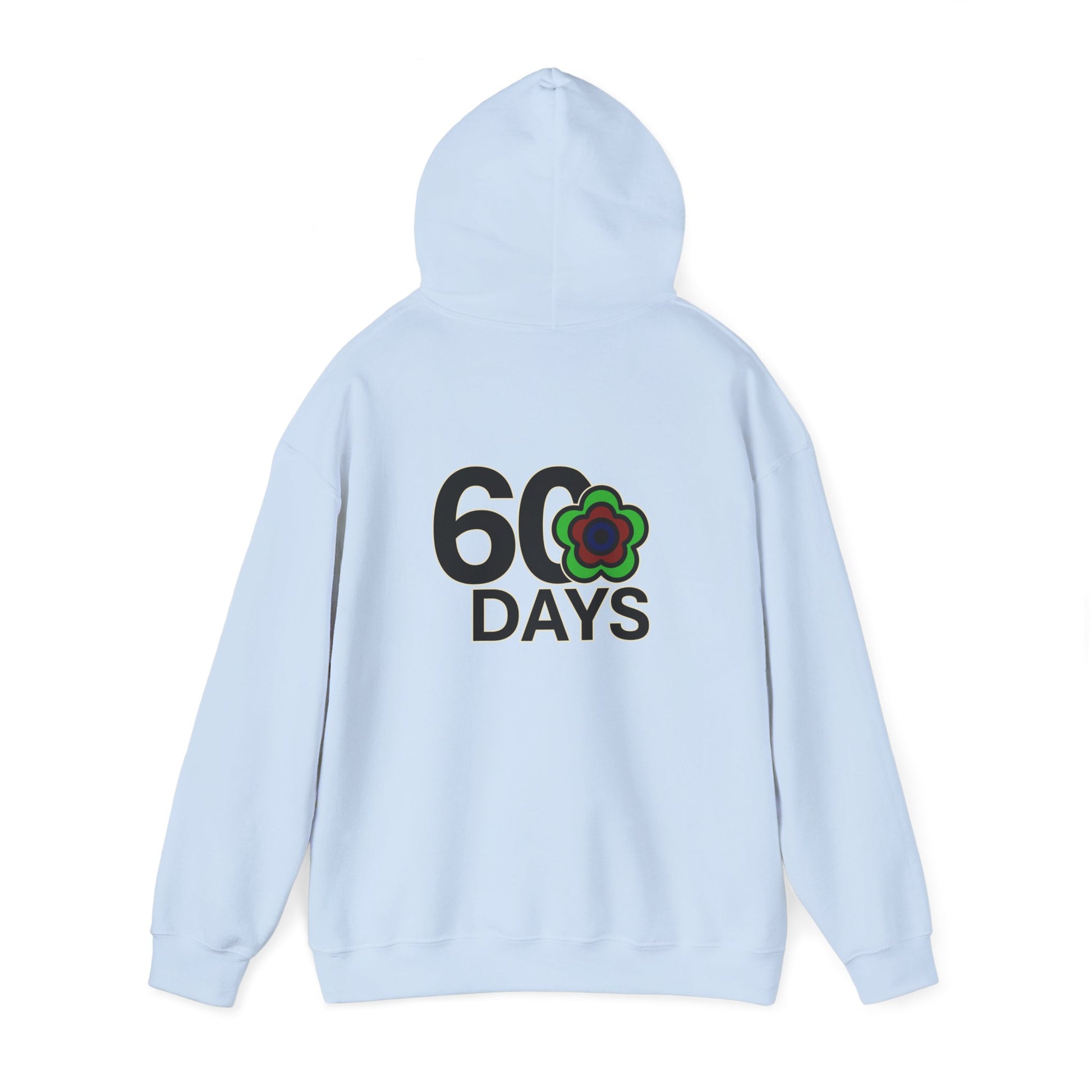 P🌺🌺P2Poppies 60 Days Sober Hoodie – Recovery Milestone Sweatshirt