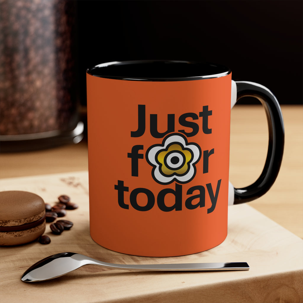 P🌺🌺P2Poppies Just for Today – Motivational Recovery Mug