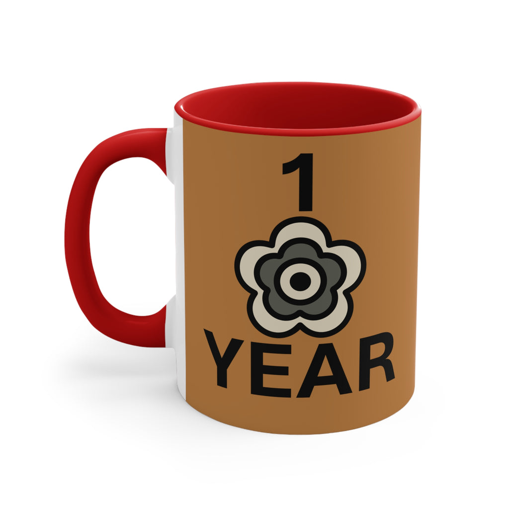 P🌺🌺P2Poppies 1 Year – Motivational Recovery Mug