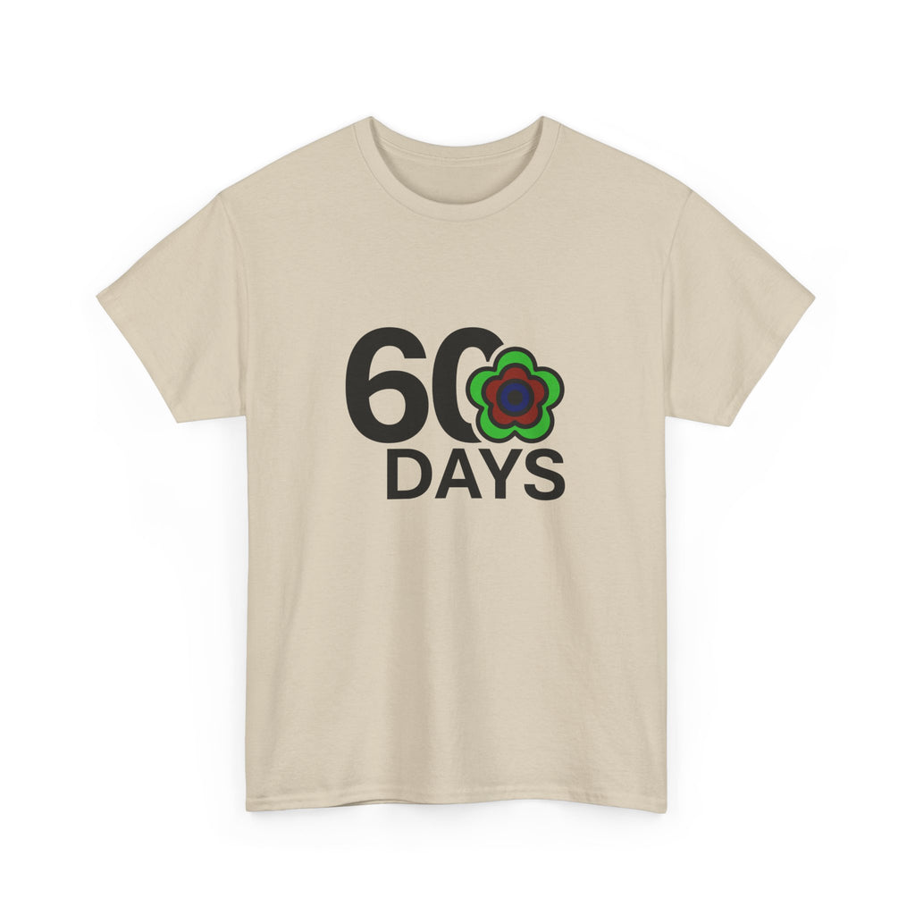 P🌺🌺P2Poppies 60 Days Sober – Motivational Recovery T-Shirt