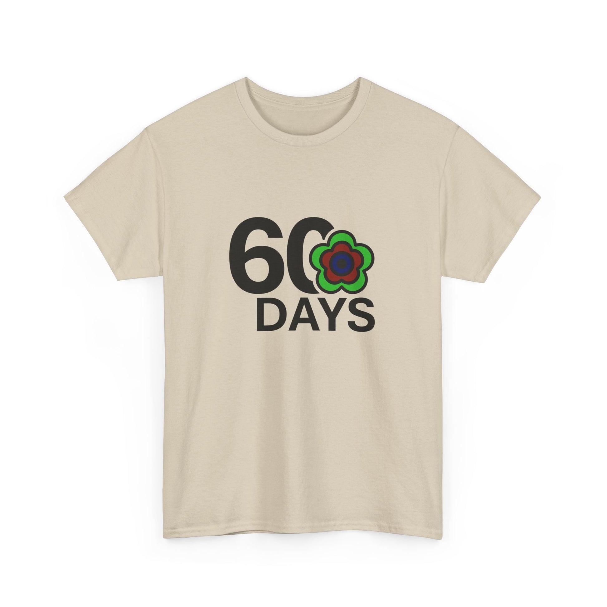 P🌺🌺P2Poppies 60 Days Sober – Motivational Recovery T-Shirt