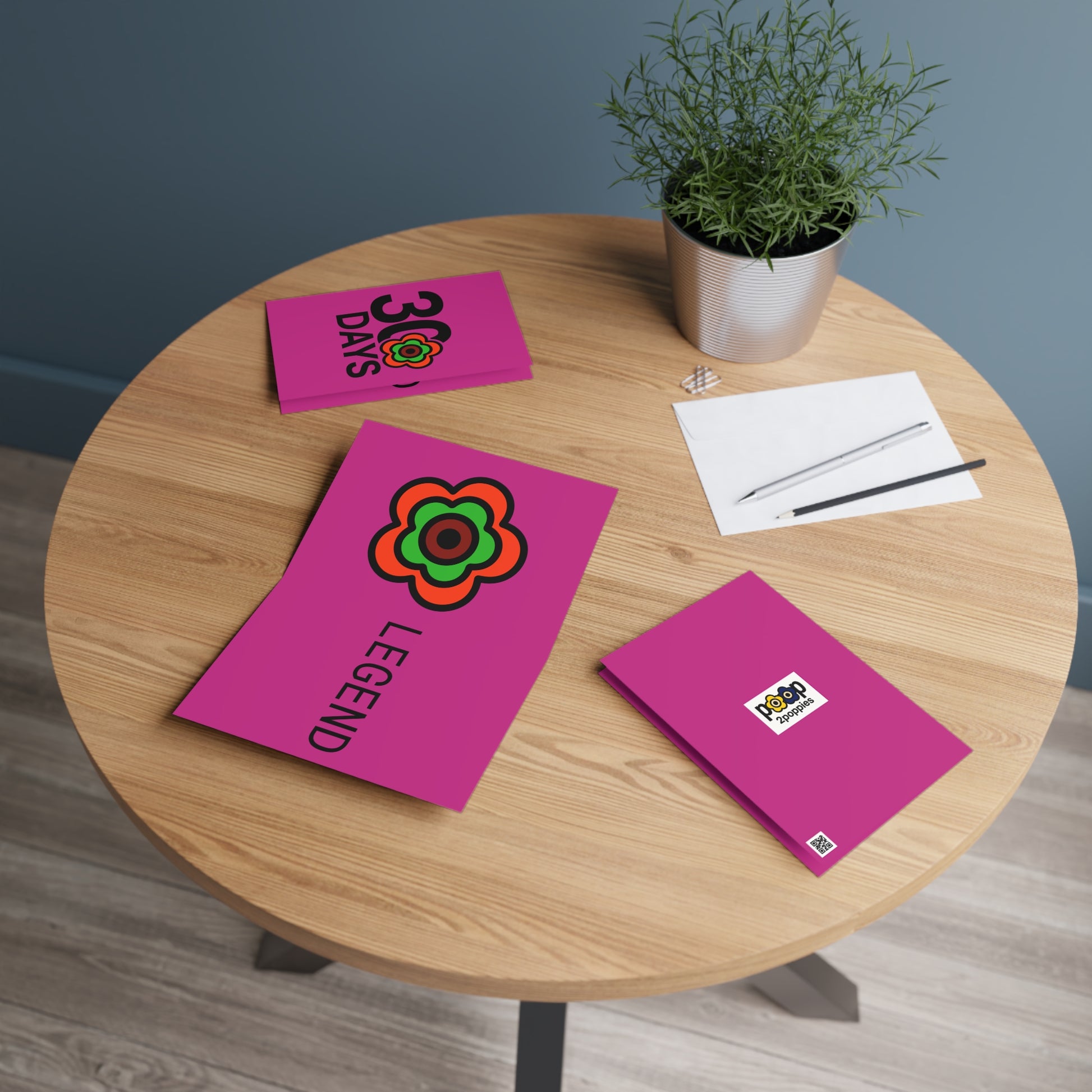 P🌺🌺P2Poppies 30 Days Milestone Greeting Card