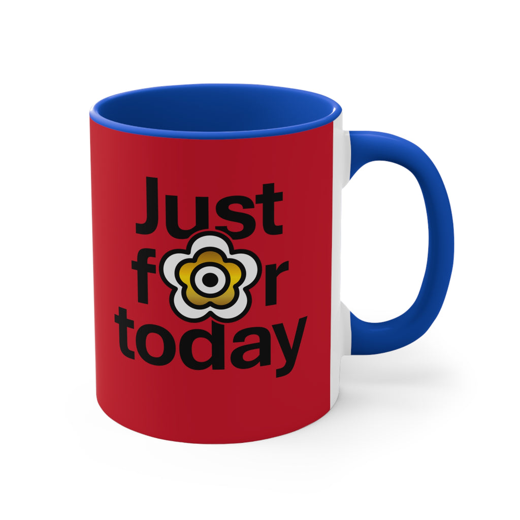 P🌺🌺P2Poppies Just for Today – Motivational Recovery Mug