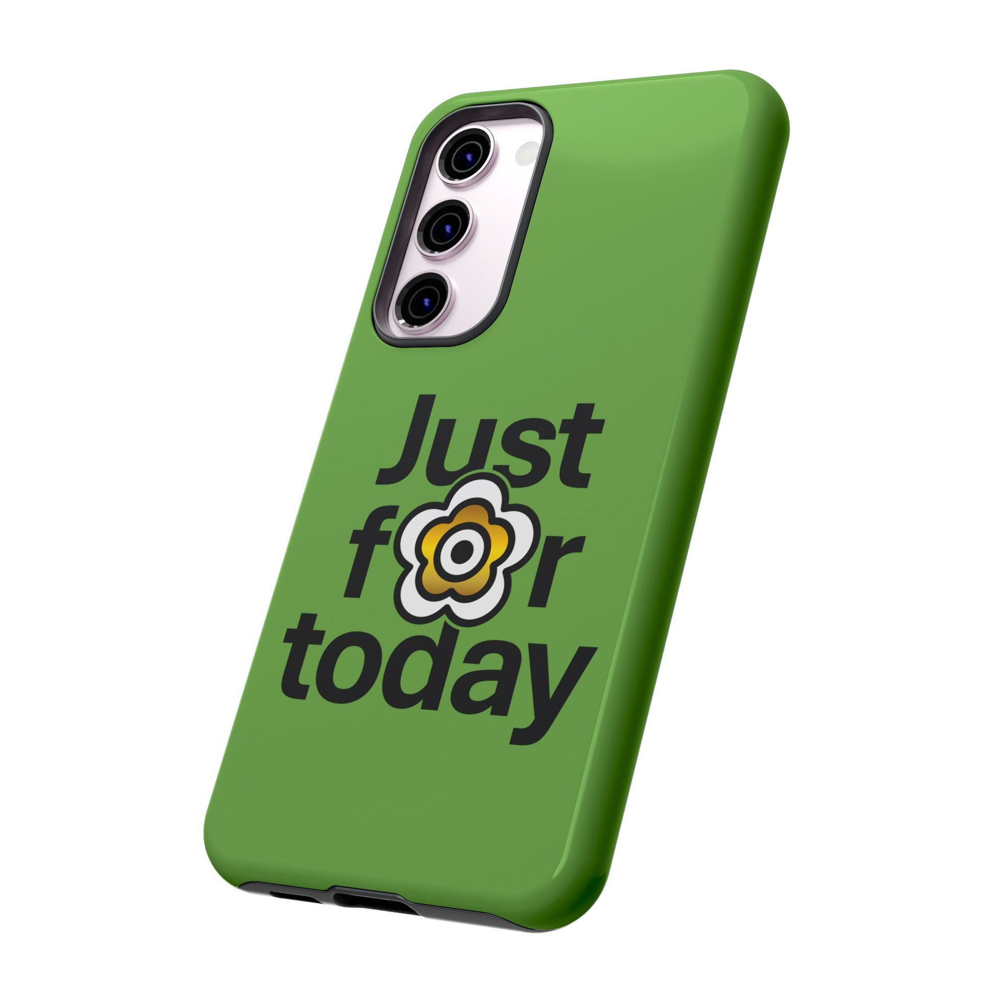 P🌺🌺P2Poppies Just for Today Samsung Phone Case – Inspirational Recovery Protection