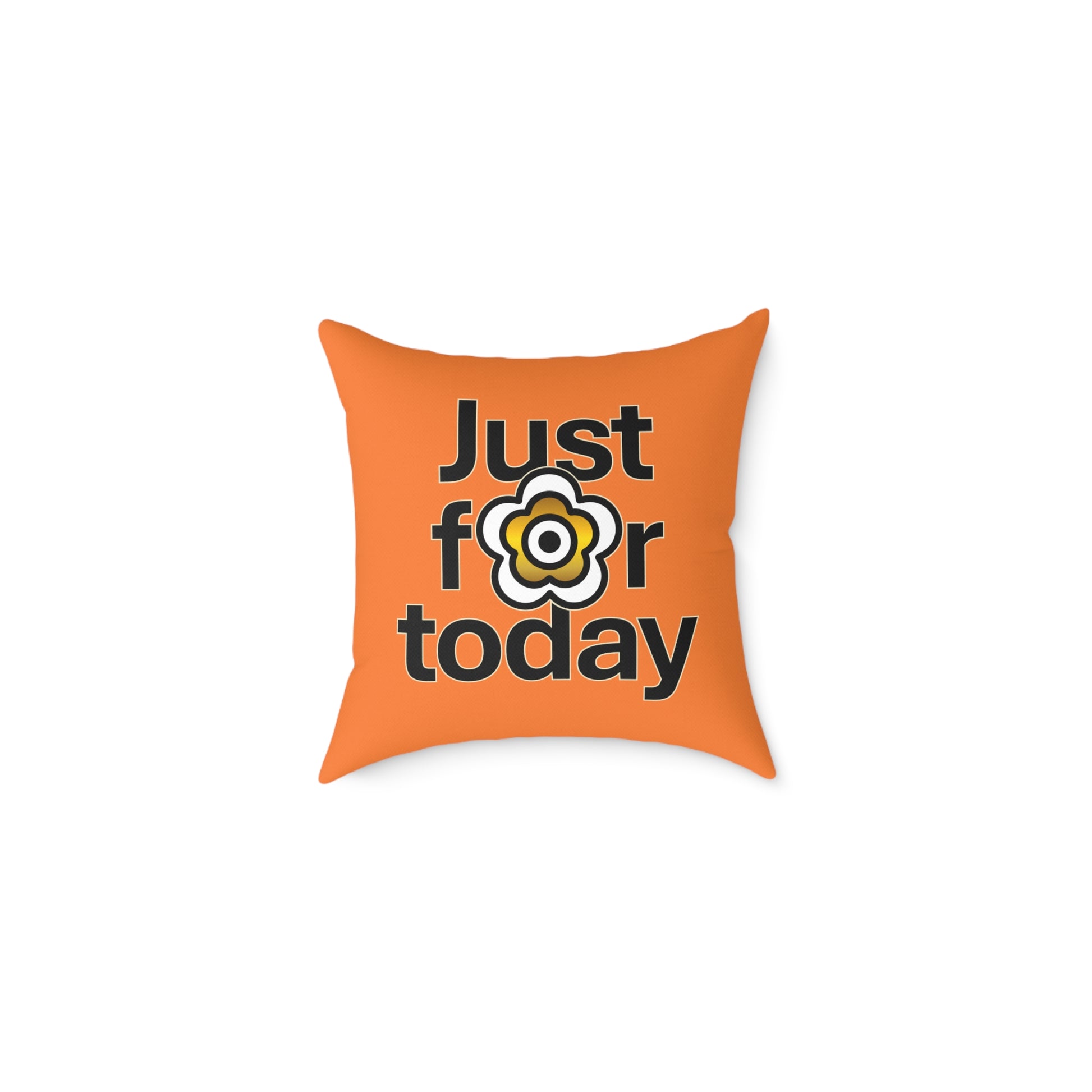 P🌺🌺P2Poppies Just for Today 16" x 16" Cushion – Recovery Inspiration Pillow