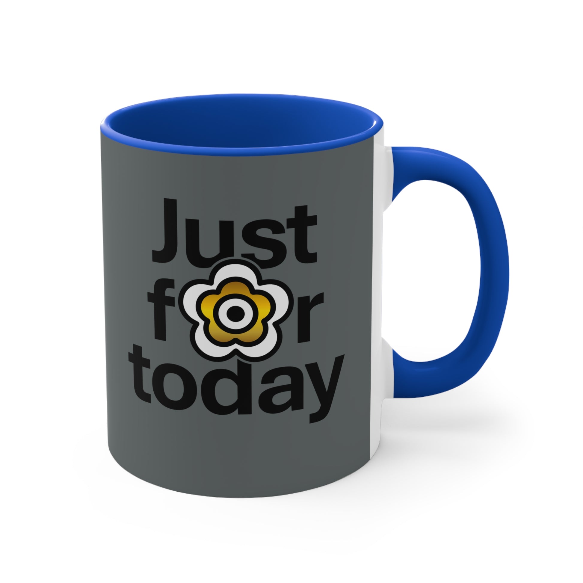 P🌺🌺P2Poppies Just for Today – Motivational Recovery Mug