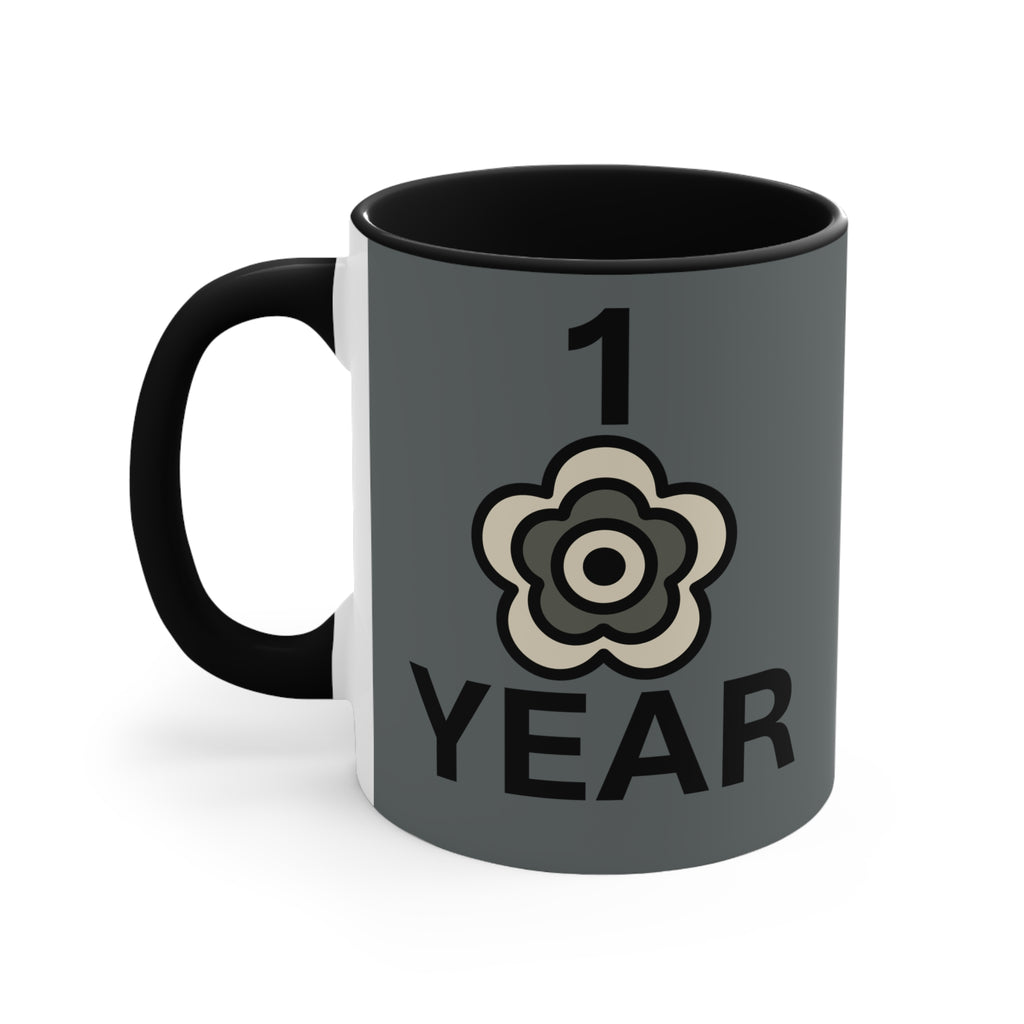 P🌺🌺P2Poppies 1 Year – Motivational Recovery Mug