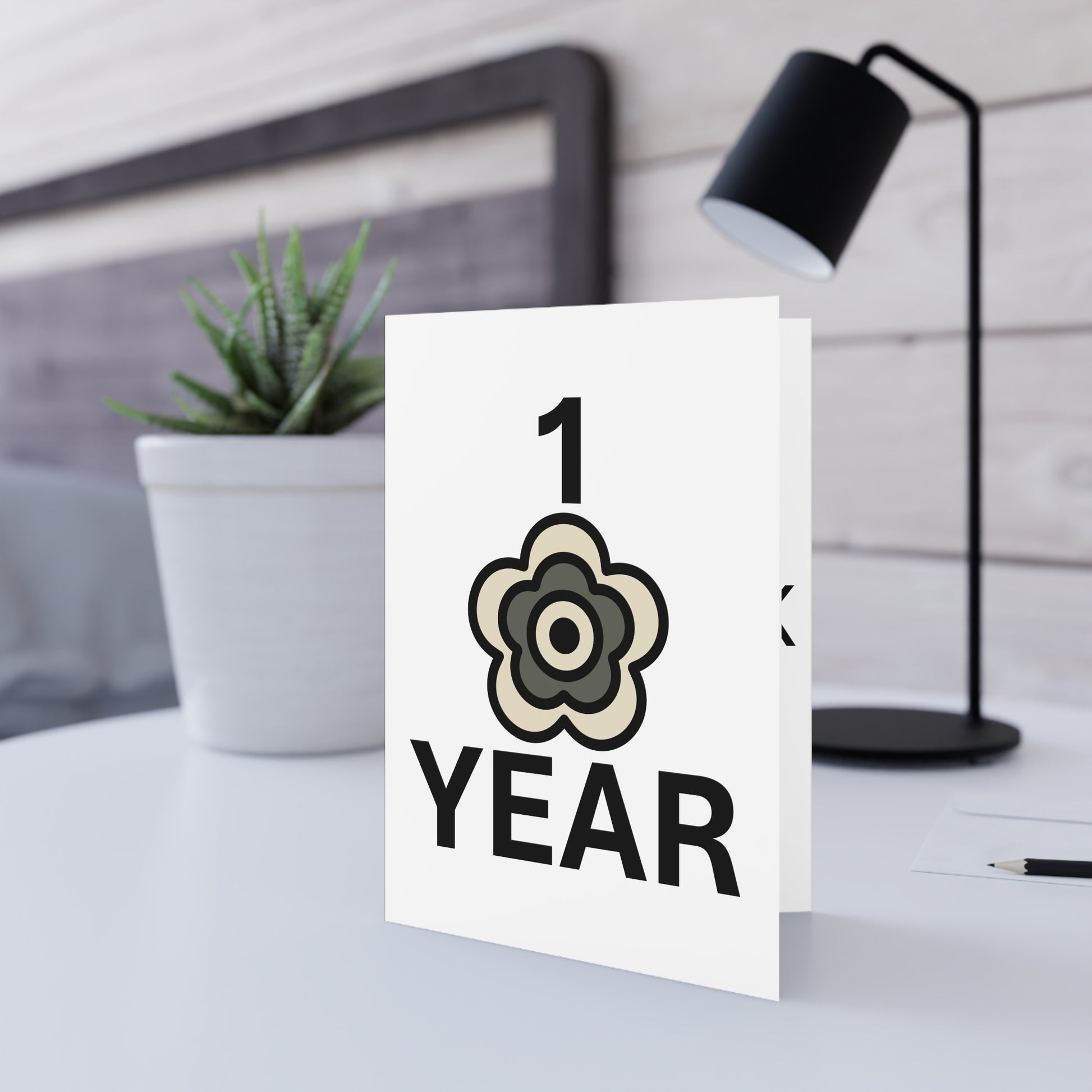 P🌺🌺P2Poppies 1 Year Milestone Greeting Card