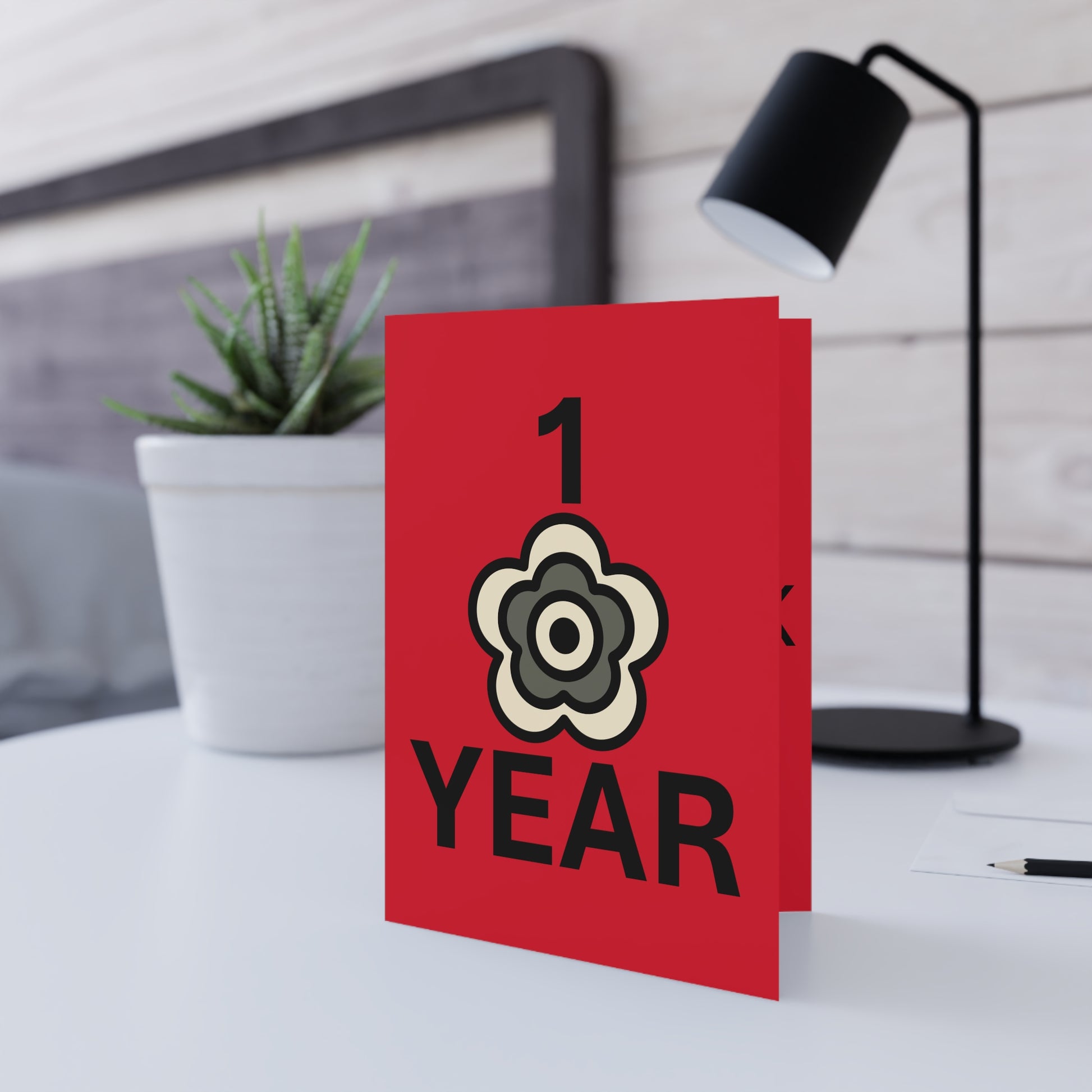 P🌺🌺P2Poppies 1 Year Milestone Greeting Card