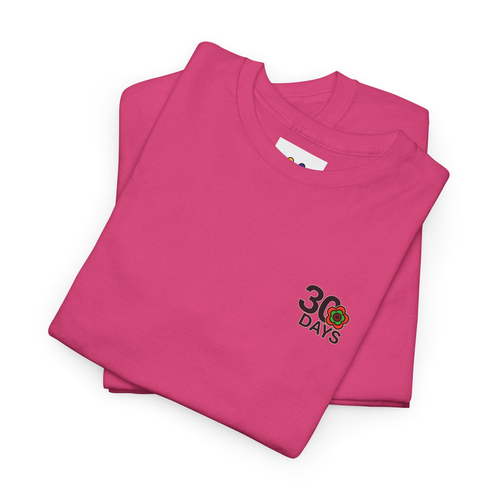 P🌺🌺P2Poppies 30 Days Sober – Motivational Recovery T-Shirt