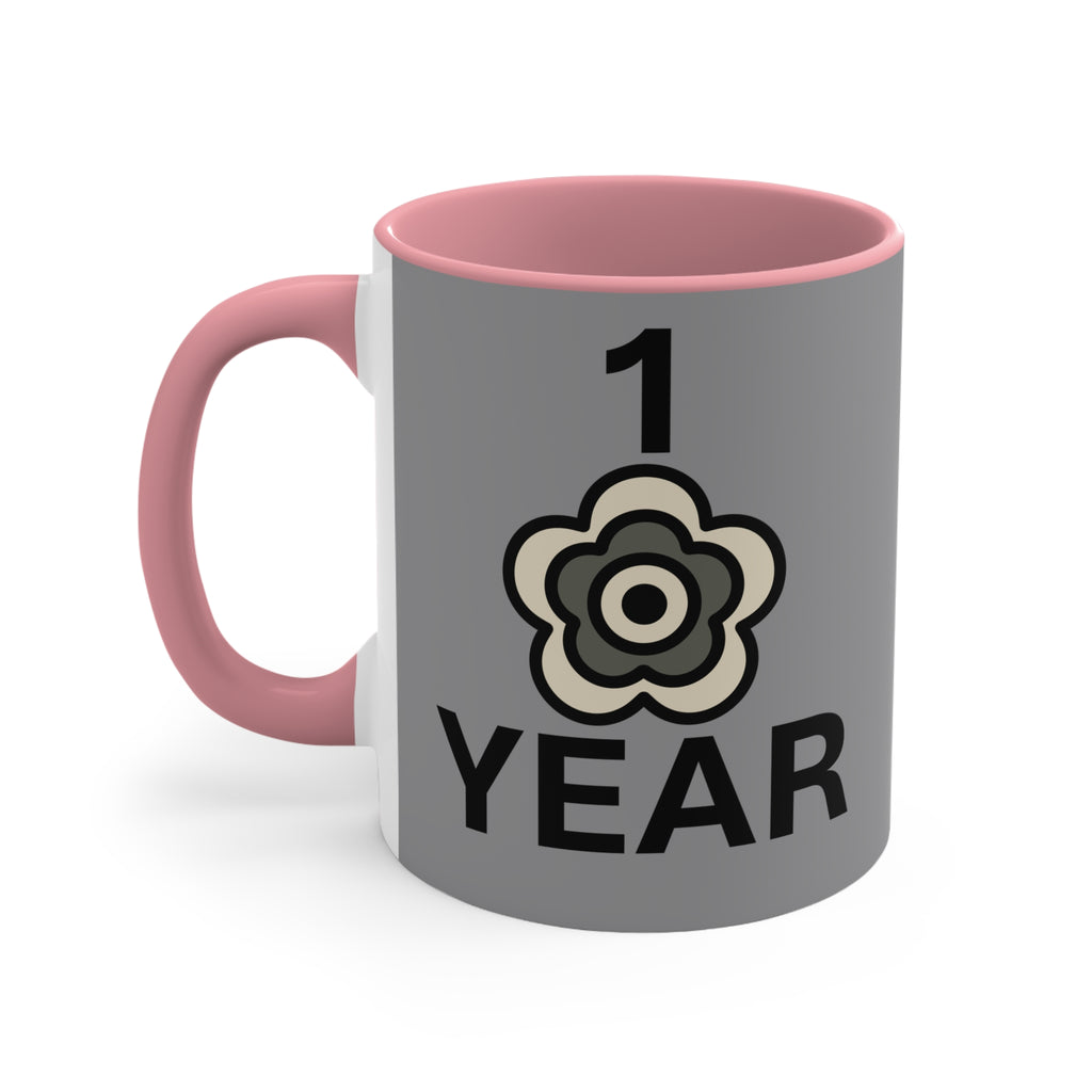 P🌺🌺P2Poppies 1 Year – Motivational Recovery Mug