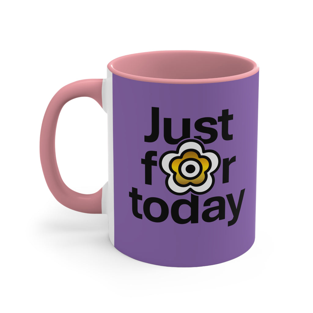 P🌺🌺P2Poppies Just for Today – Motivational Recovery Mug