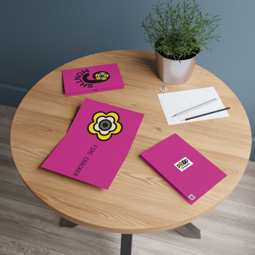 P🌺🌺P2Poppies 9 Months Milestone Greeting Card