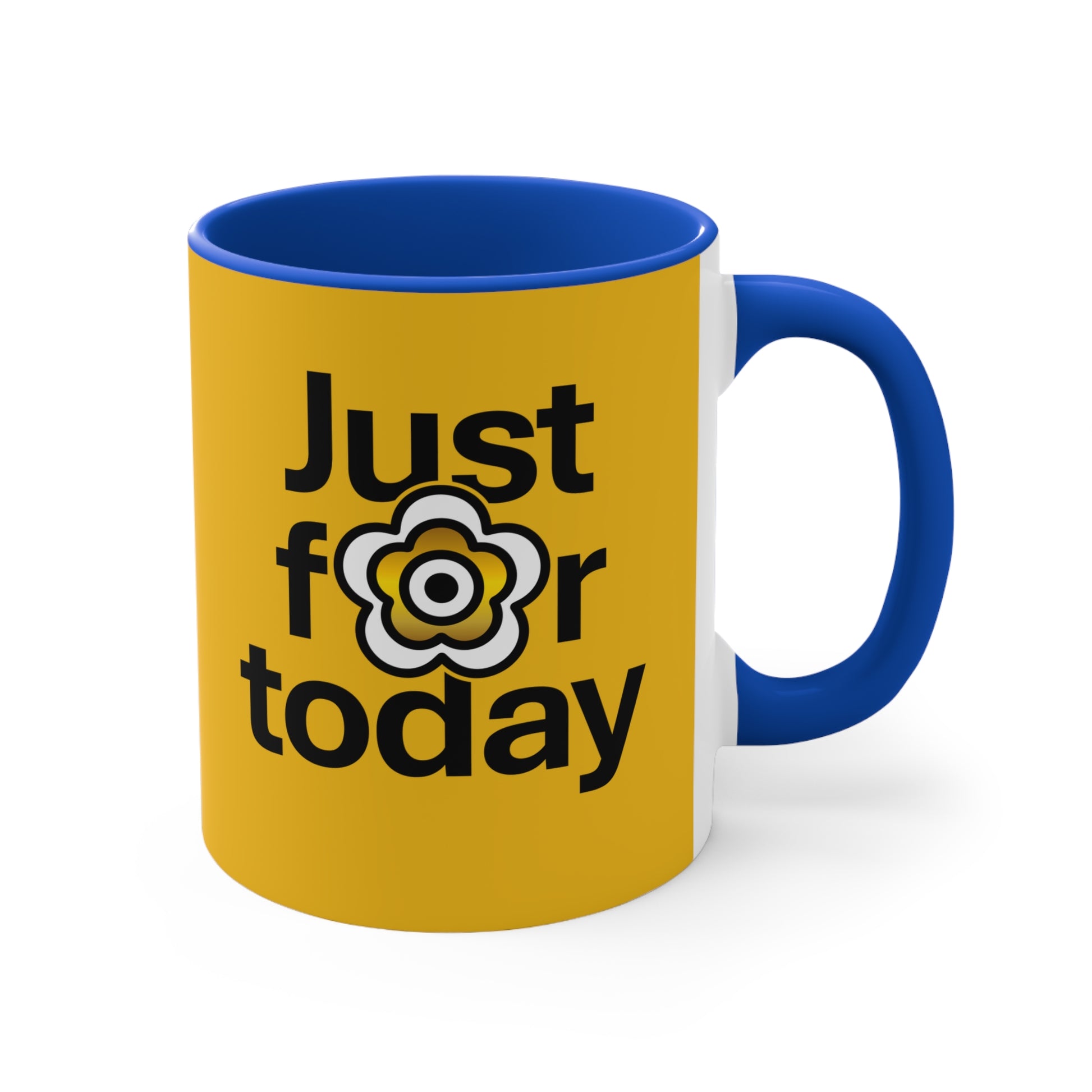 P🌺🌺P2Poppies Just for Today – Motivational Recovery Mug