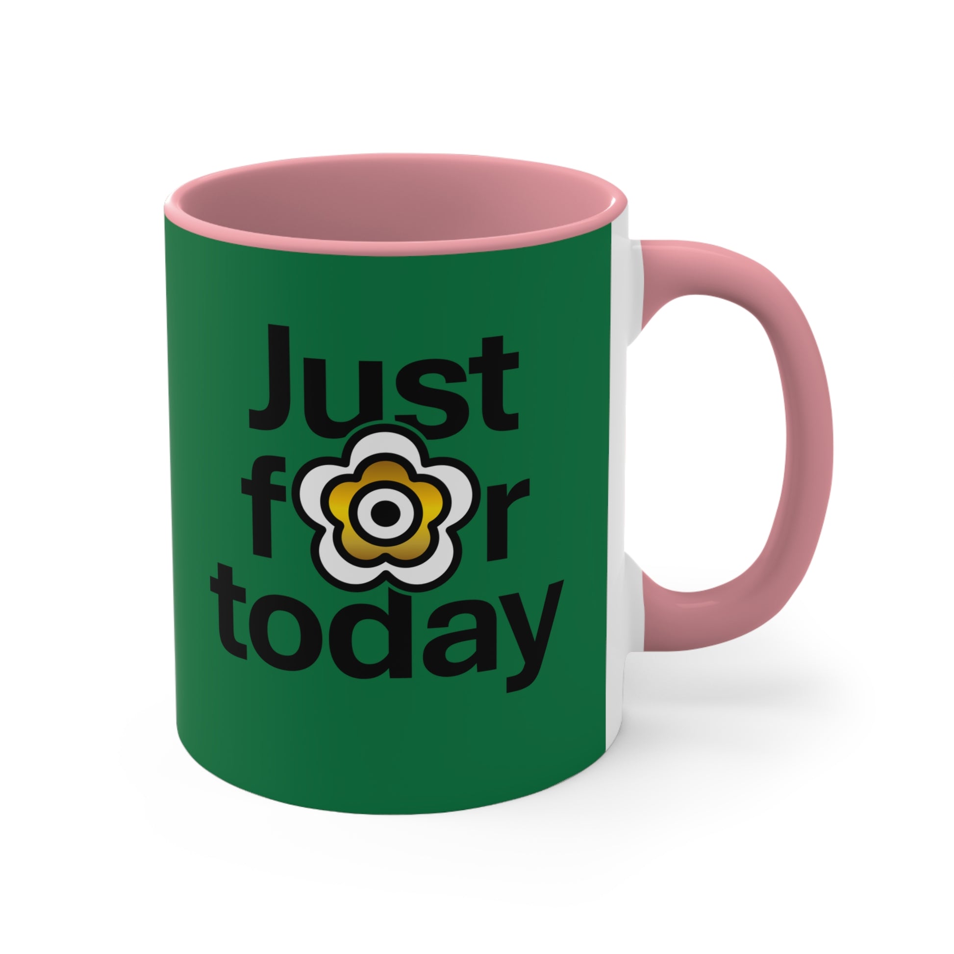 P🌺🌺P2Poppies Just for Today – Motivational Recovery Mug