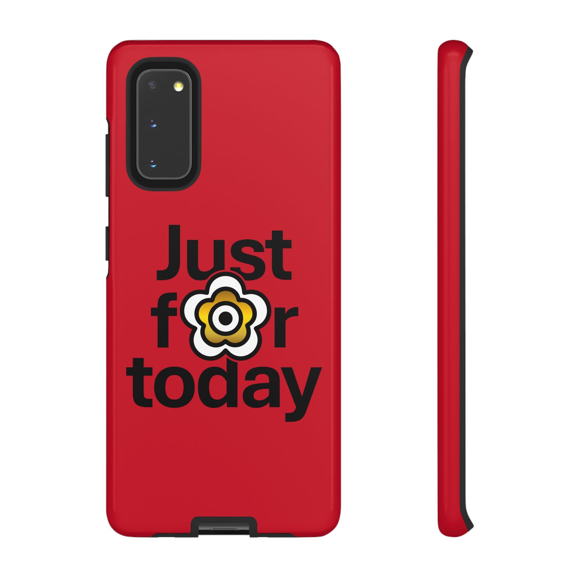 P🌺🌺P2Poppies Just for Today Samsung Phone Case – Inspirational Recovery Protection