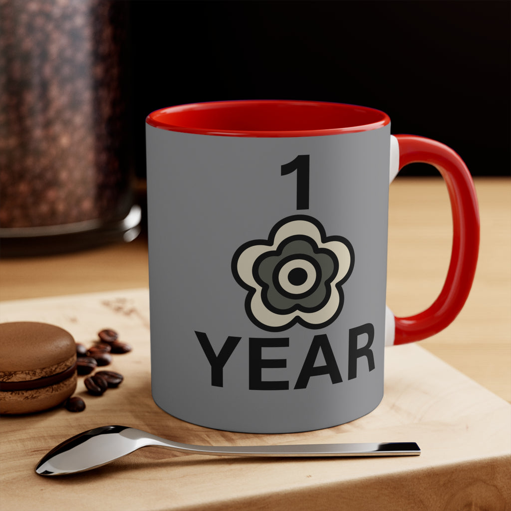 P🌺🌺P2Poppies 1 Year – Motivational Recovery Mug