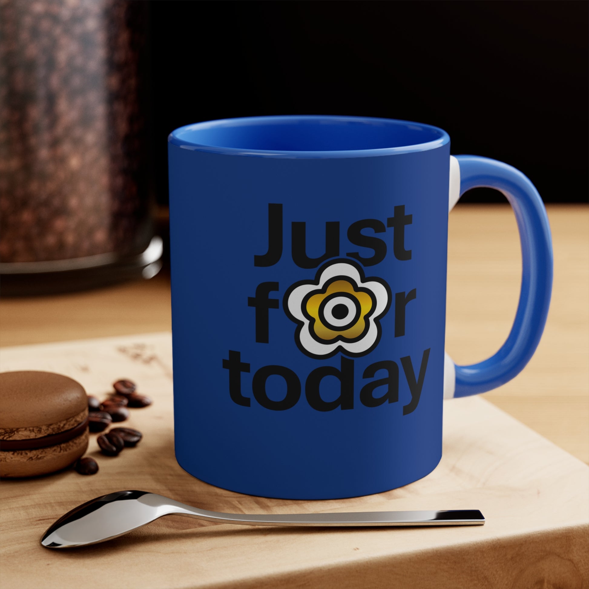 P🌺🌺P2Poppies Just for Today – Motivational Recovery Mug