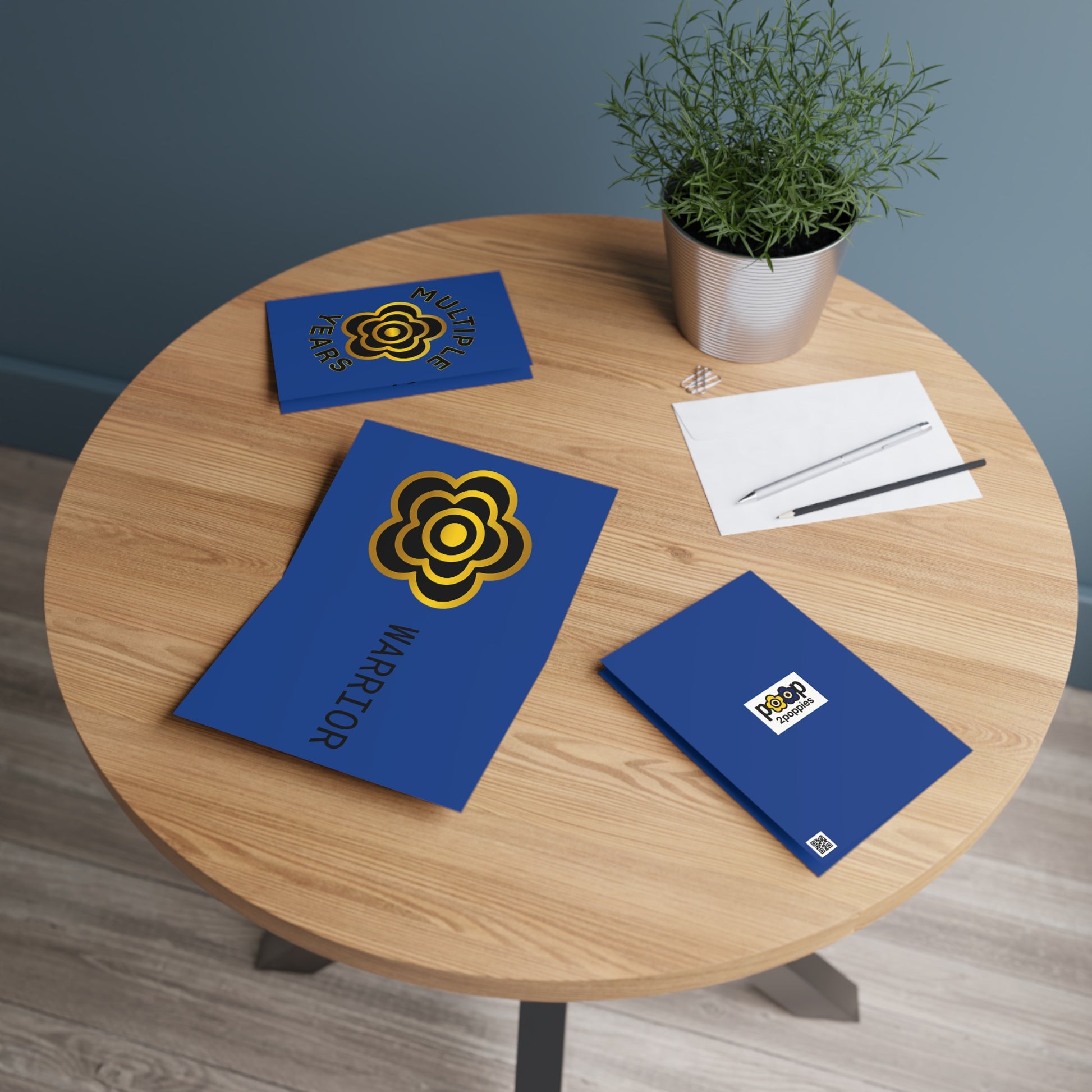 P🌺🌺P2Poppies Multiple Years Milestone Greeting Card