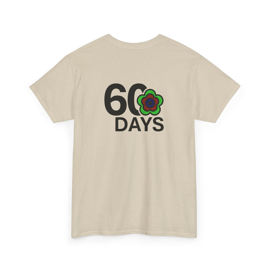 P🌺🌺P2Poppies 60 Days Sober – Motivational Recovery T-Shirt