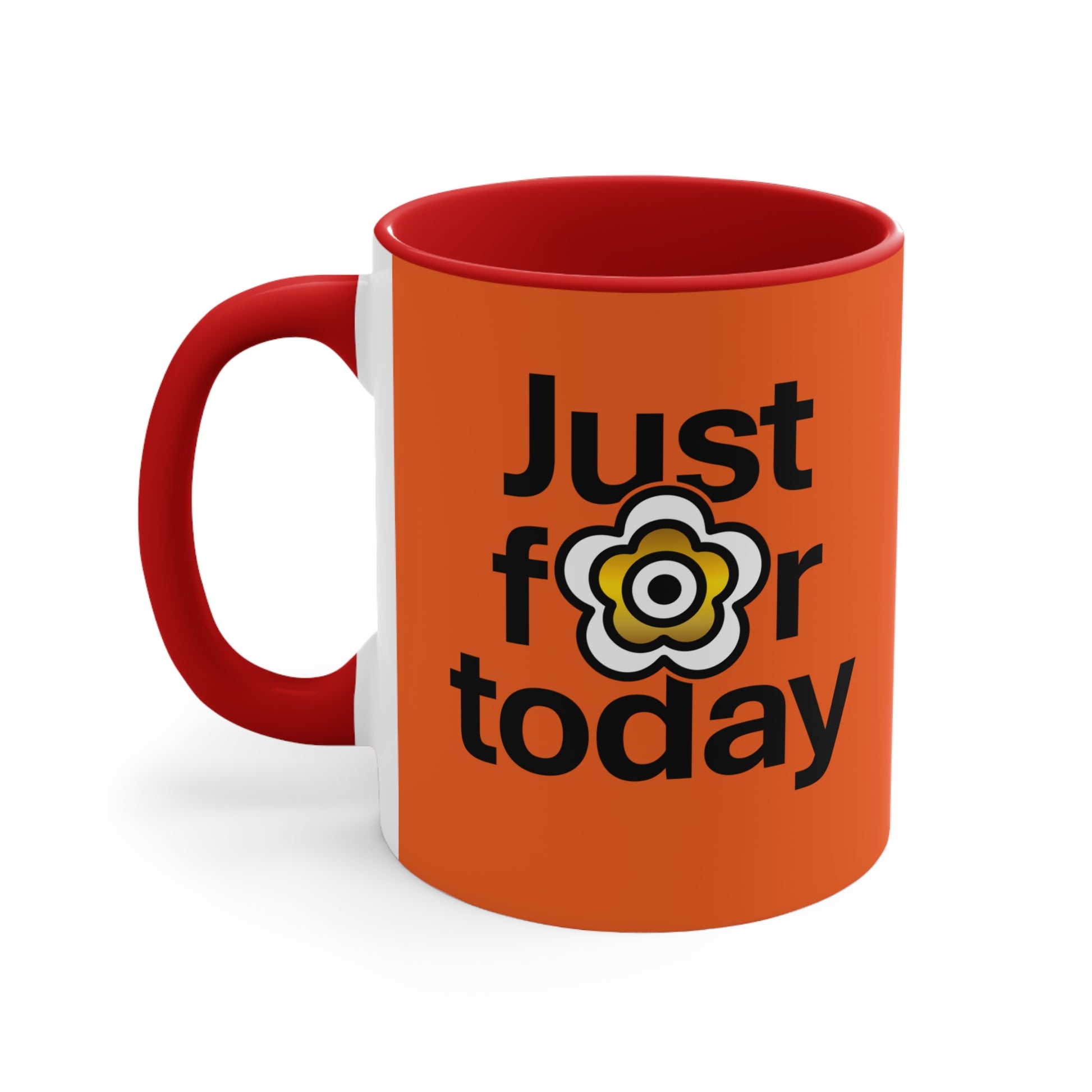 P🌺🌺P2Poppies Just for Today – Motivational Recovery Mug