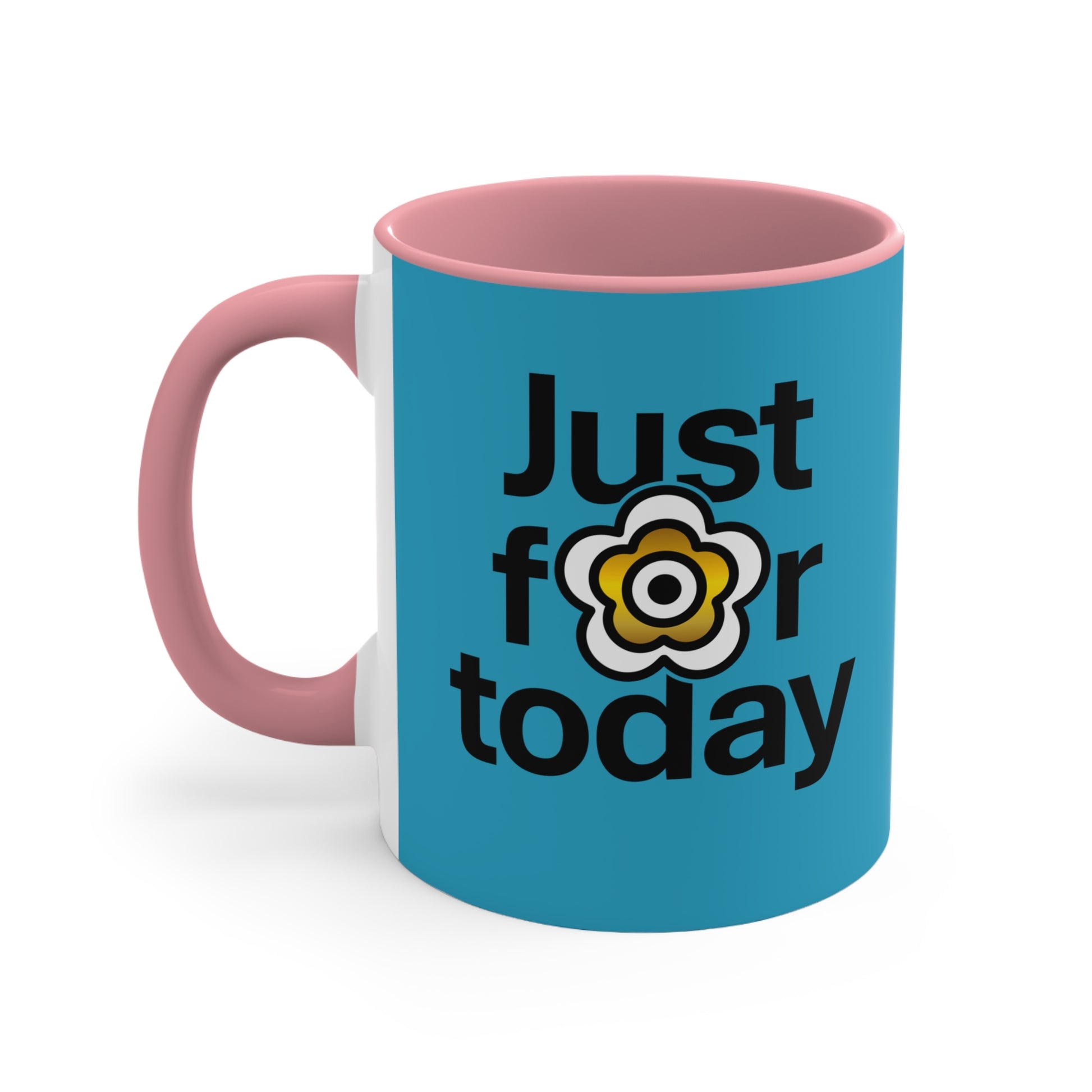 P🌺🌺P2Poppies Just for Today – Motivational Recovery Mug