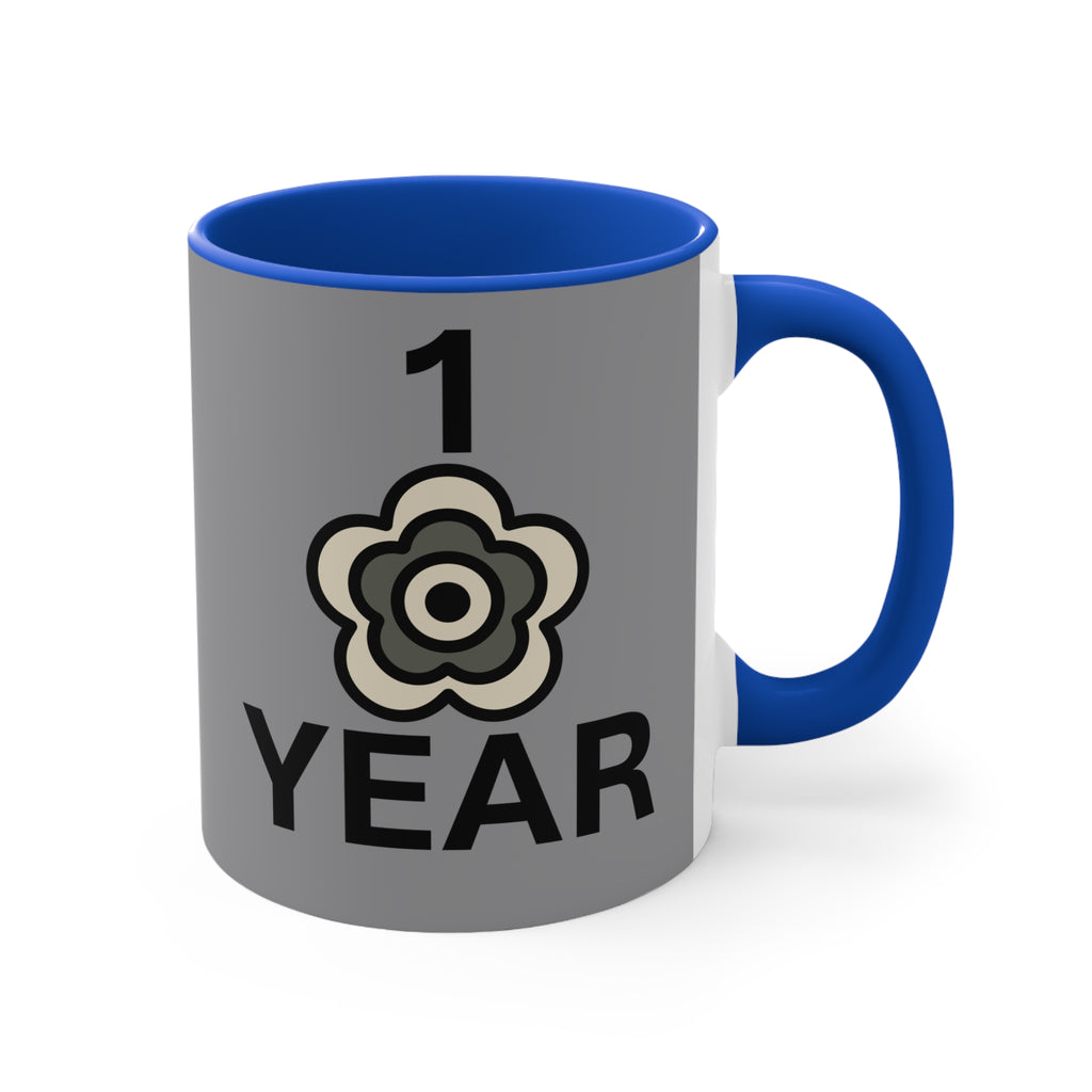 P🌺🌺P2Poppies 1 Year – Motivational Recovery Mug