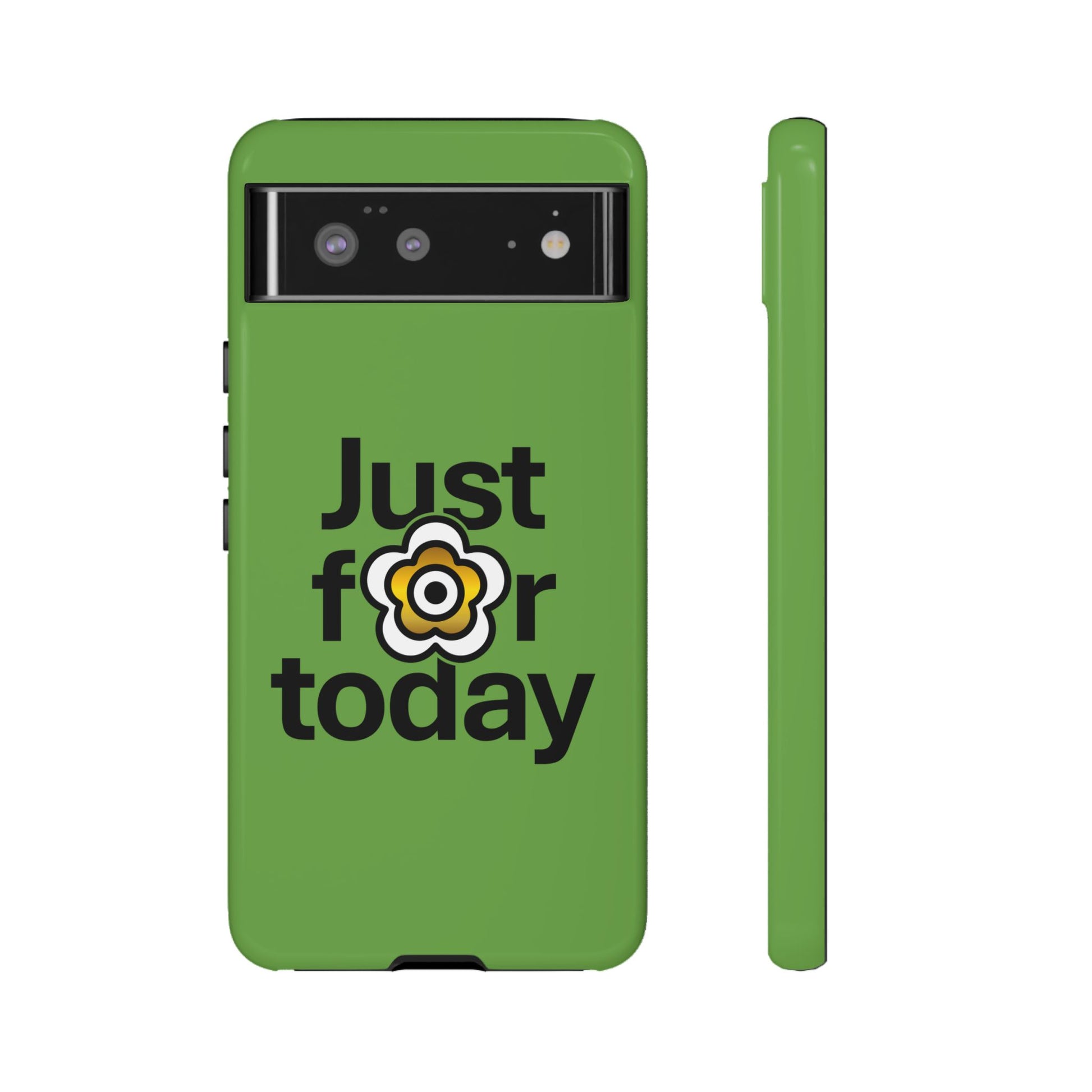 P🌺🌺P2Poppies Just for Today Google Phone Case – Inspirational Recovery Protection