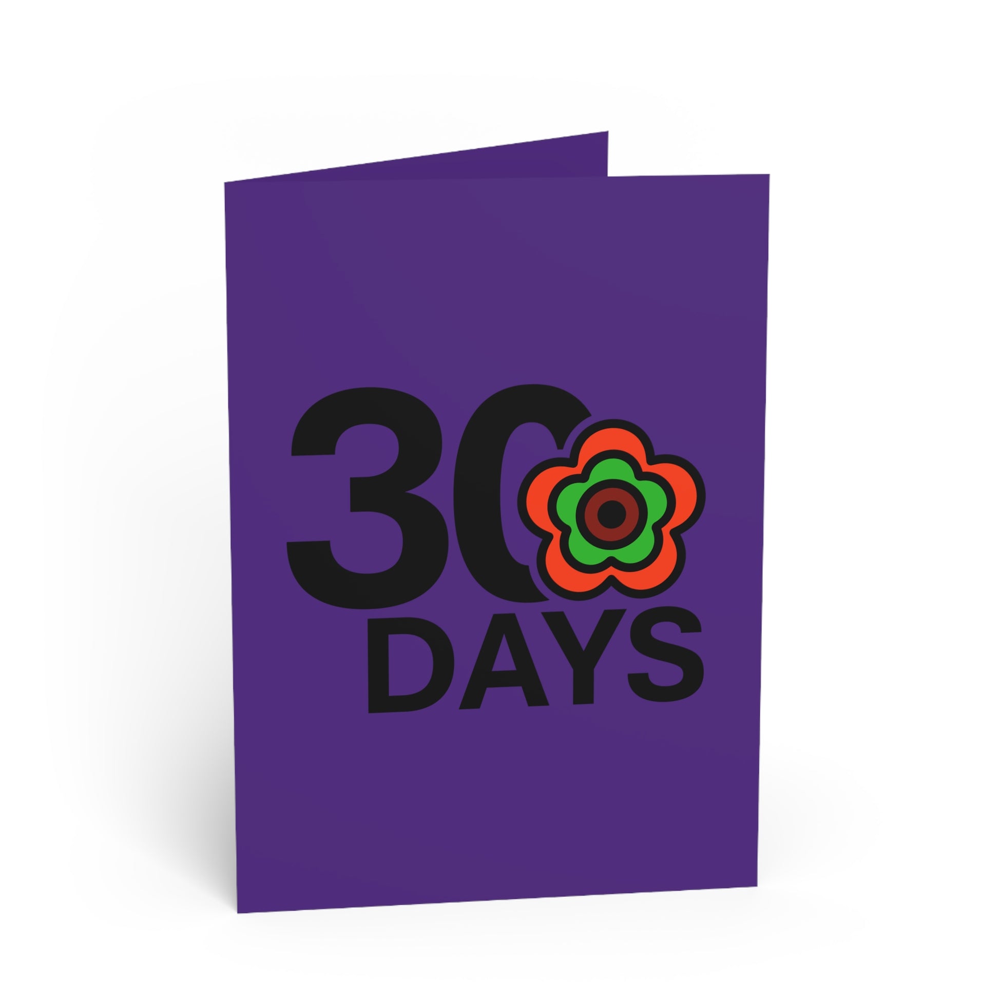 P🌺🌺P2Poppies 30 Days Milestone Greeting Card