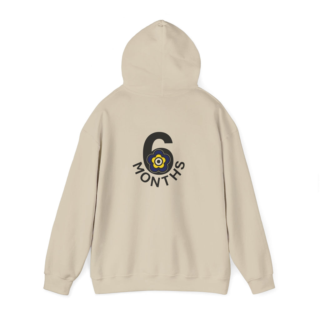 P🌺🌺P2Poppies 6 Months Sober Hoodie – Recovery Milestone Sweatshirt