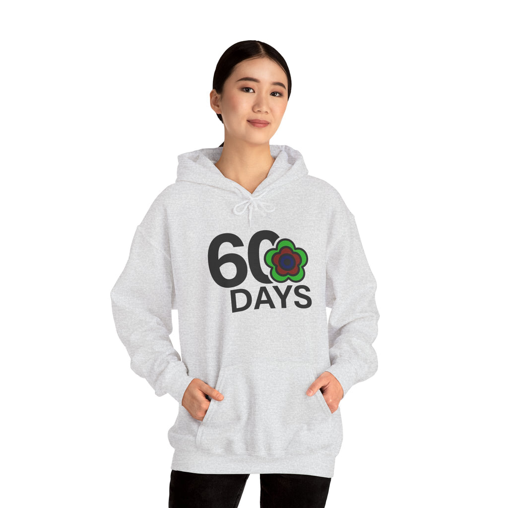 P🌺🌺P2Poppies 60 Days Sober Hoodie – Recovery Milestone Sweatshirt
