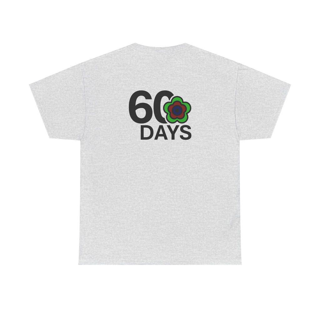 P🌺🌺P2Poppies 60 Days Sober – Motivational Recovery T-Shirt