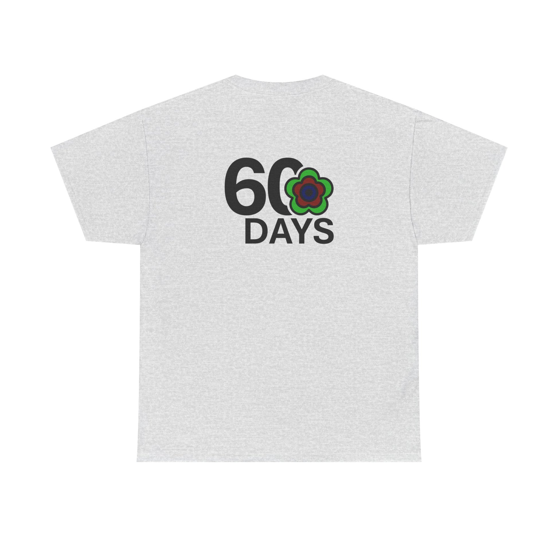 P🌺🌺P2Poppies 60 Days Sober – Motivational Recovery T-Shirt