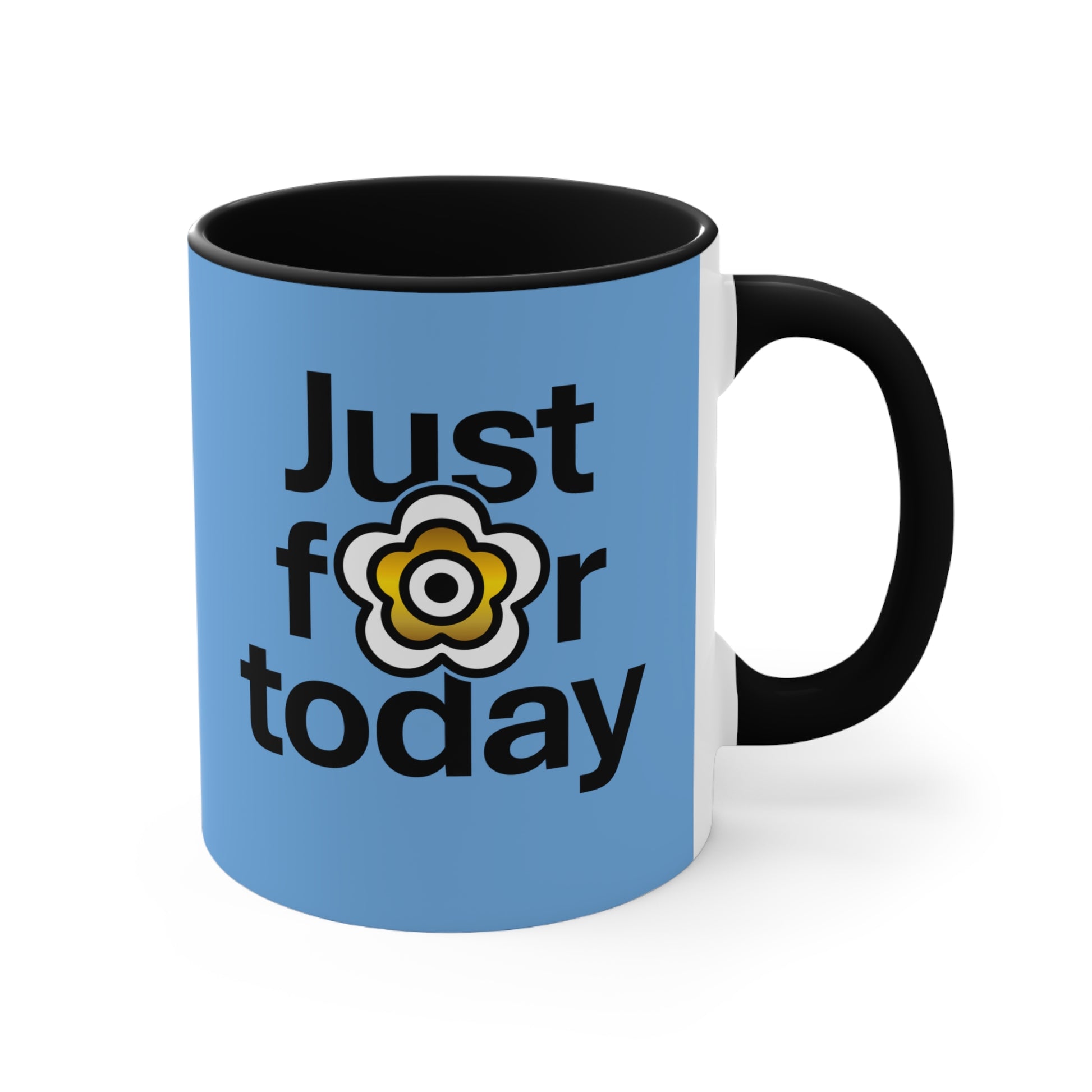 P🌺🌺P2Poppies Just for Today – Motivational Recovery Mug