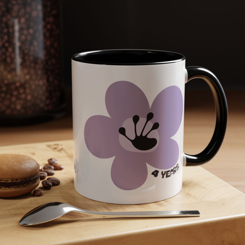 4 Year Recovery Milestone Mug | Recovery Gift | Coffee Cup | Poop2Poppies™