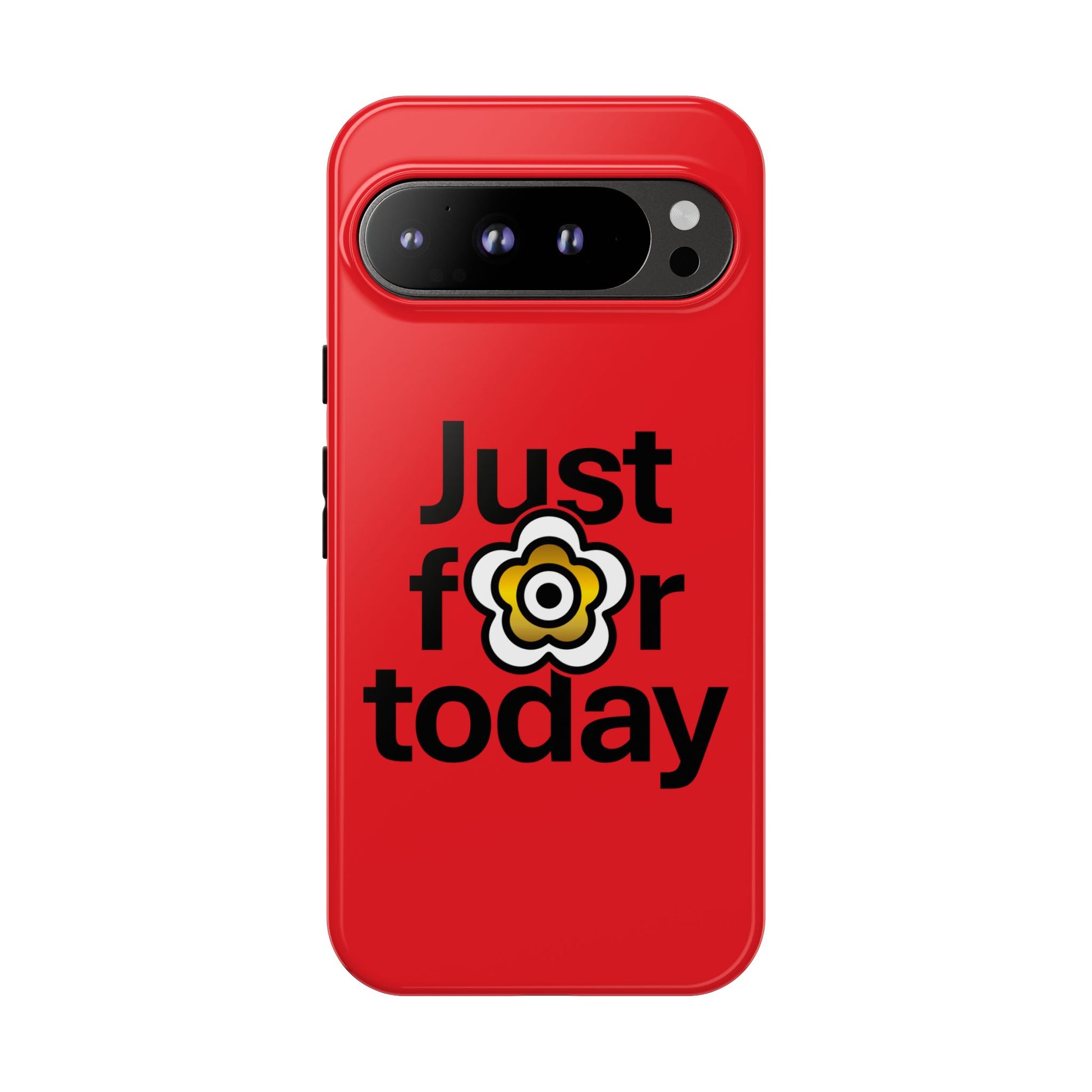 P🌺🌺P2Poppies Just for Today Google Phone Case – Inspirational Recovery Protection