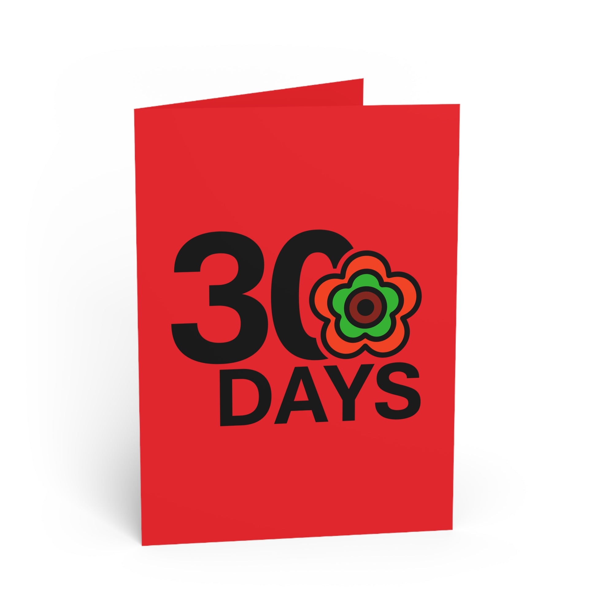 P🌺🌺P2Poppies 30 Days Milestone Greeting Card