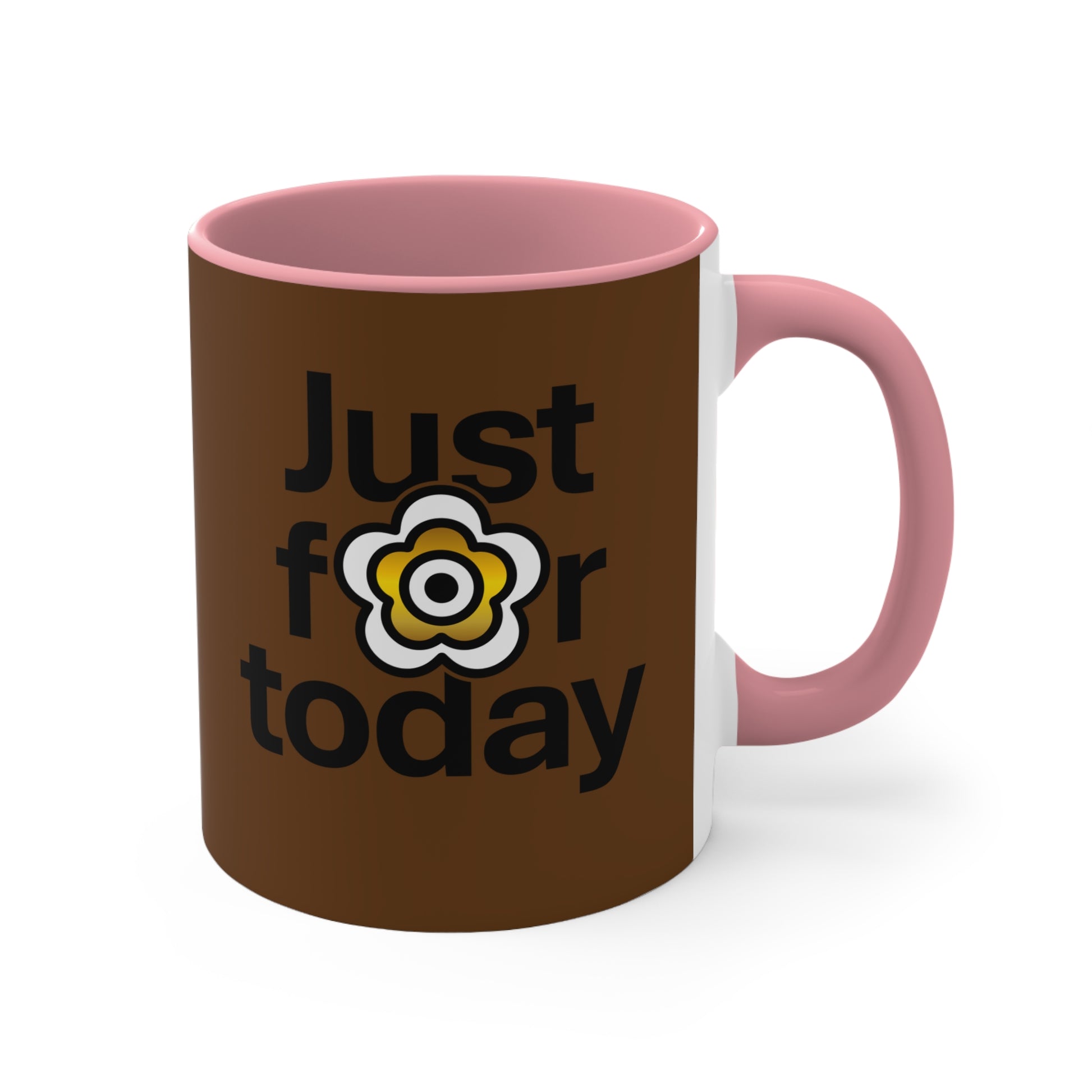 P🌺🌺P2Poppies Just for Today – Motivational Recovery Mug