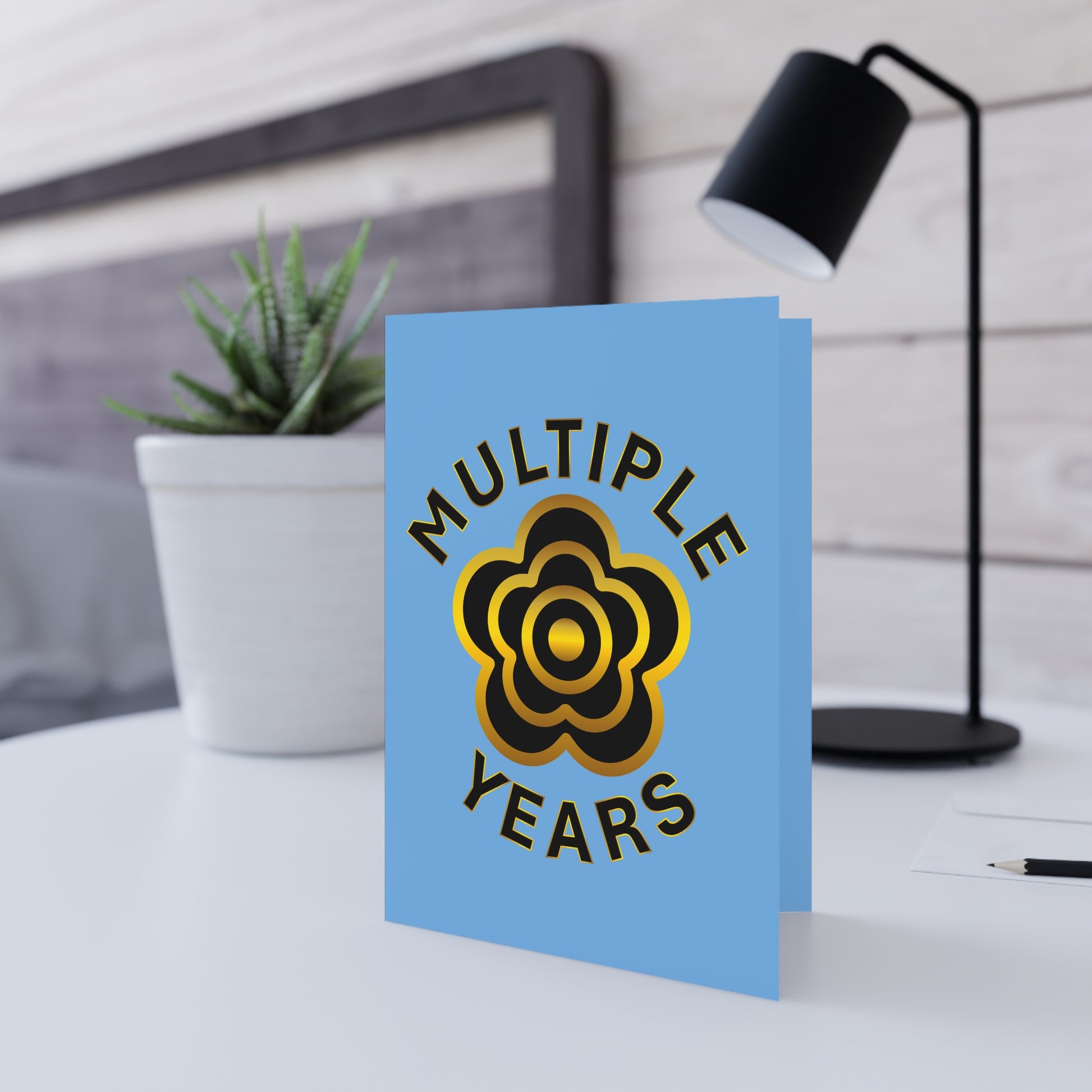 P🌺🌺P2Poppies Multiple Years Milestone Greeting Card