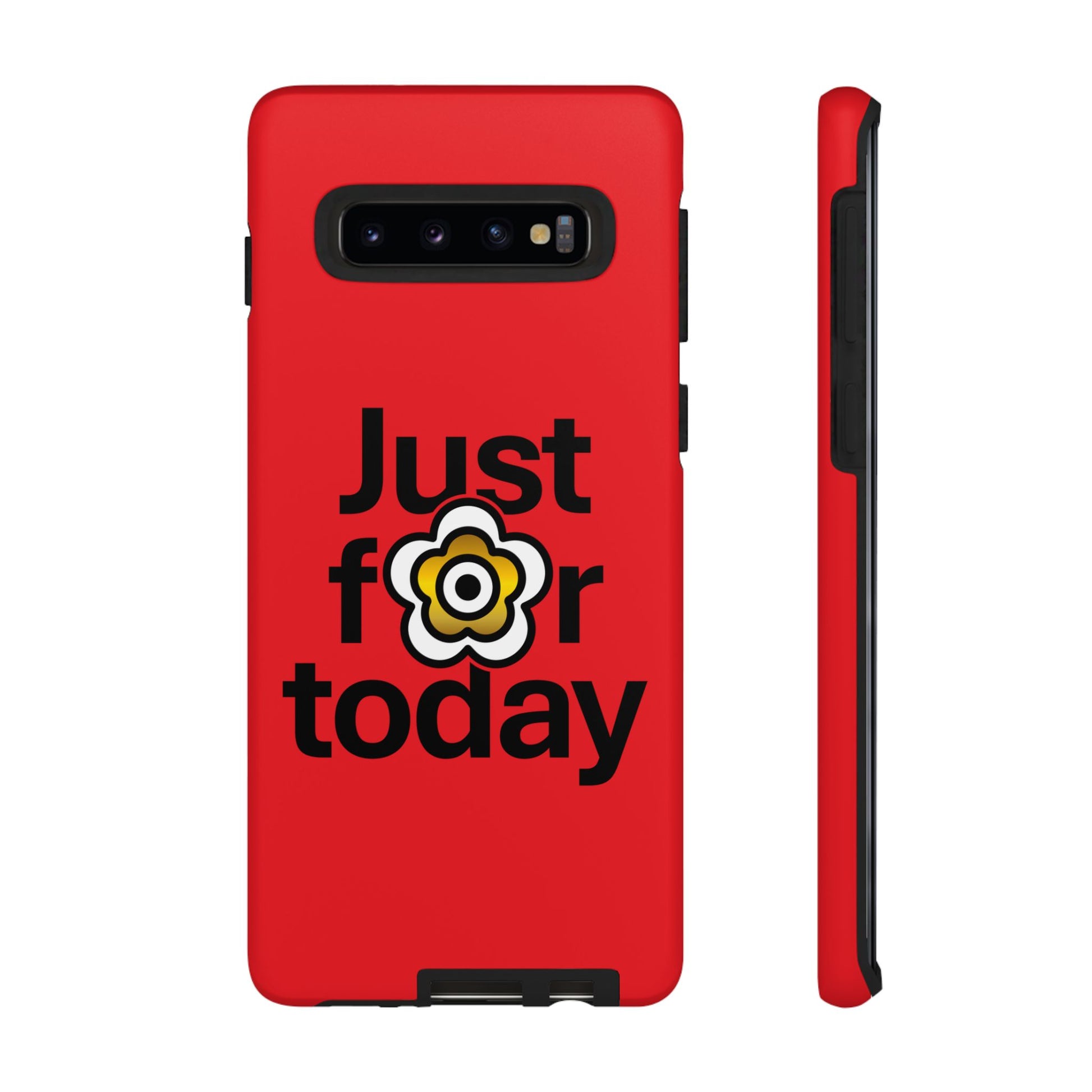 P🌺🌺P2Poppies Just for Today Samsung Phone Case – Inspirational Recovery Protection