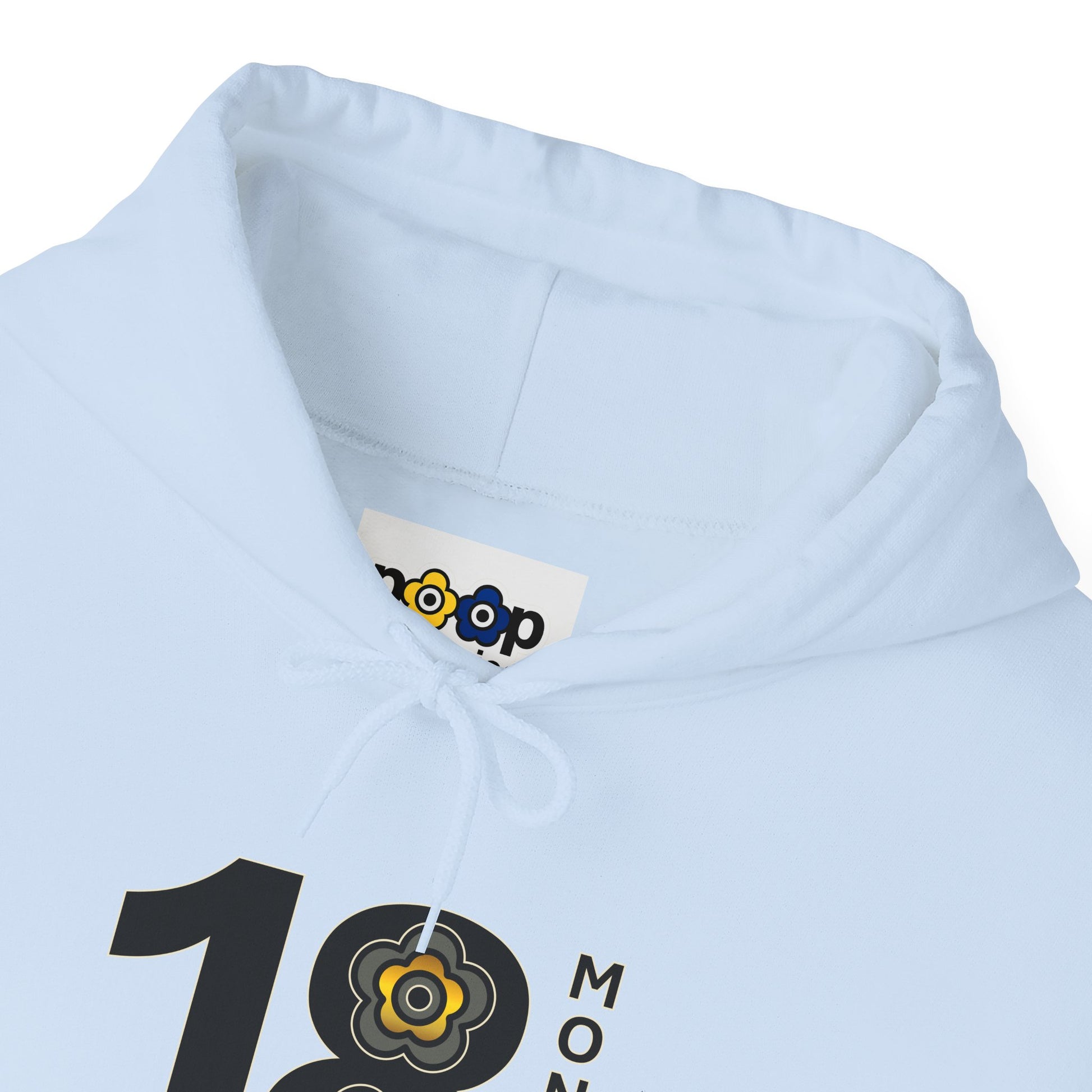 P🌺🌺P2Poppies 18 Months Sober Hoodie – Recovery Milestone Sweatshirt