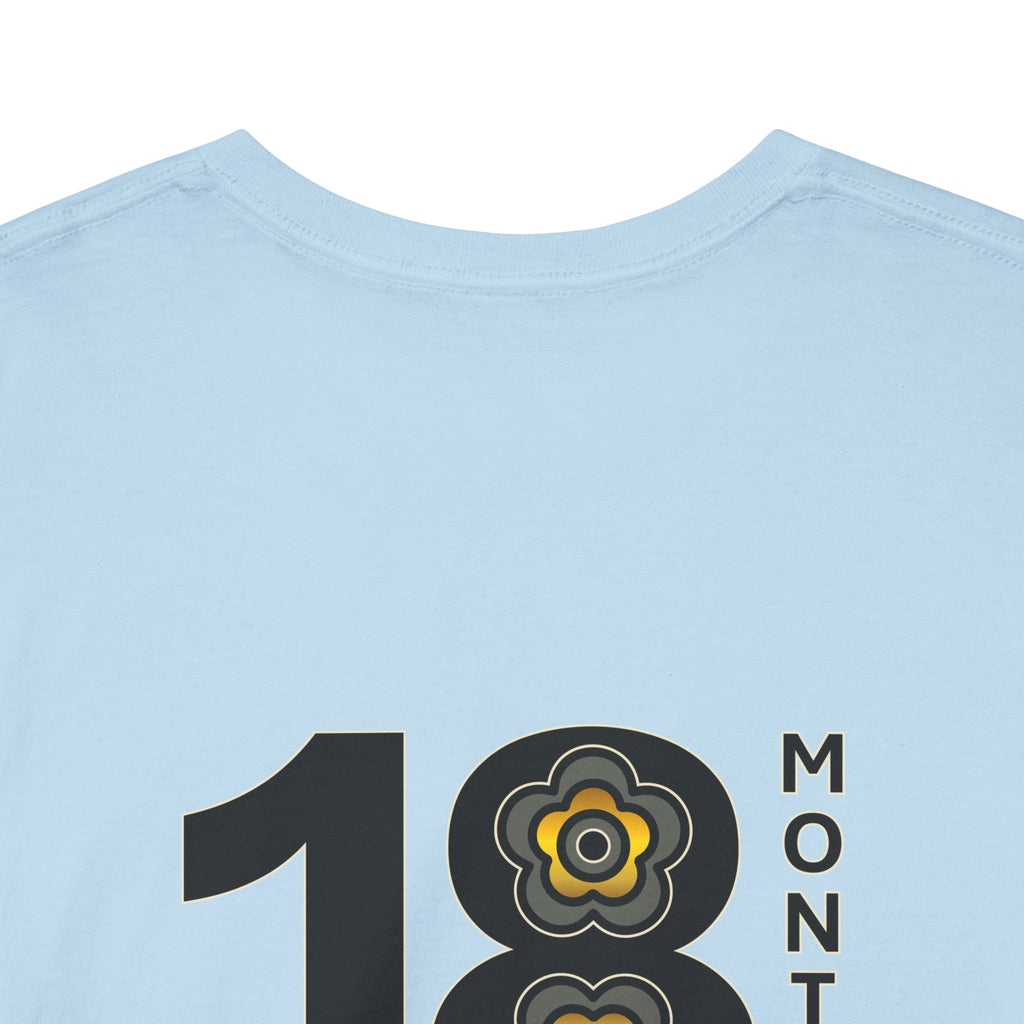 P🌺🌺P2Poppies 18 Months Sober – Motivational Recovery T-Shirt