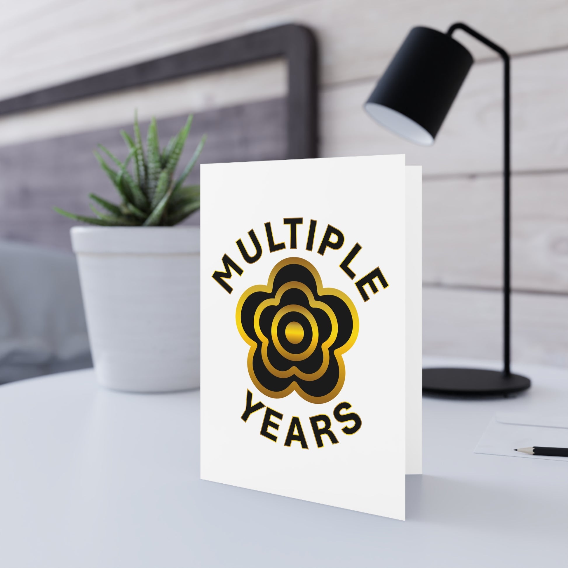 P🌺🌺P2Poppies Multiple Years Milestone Greeting Card